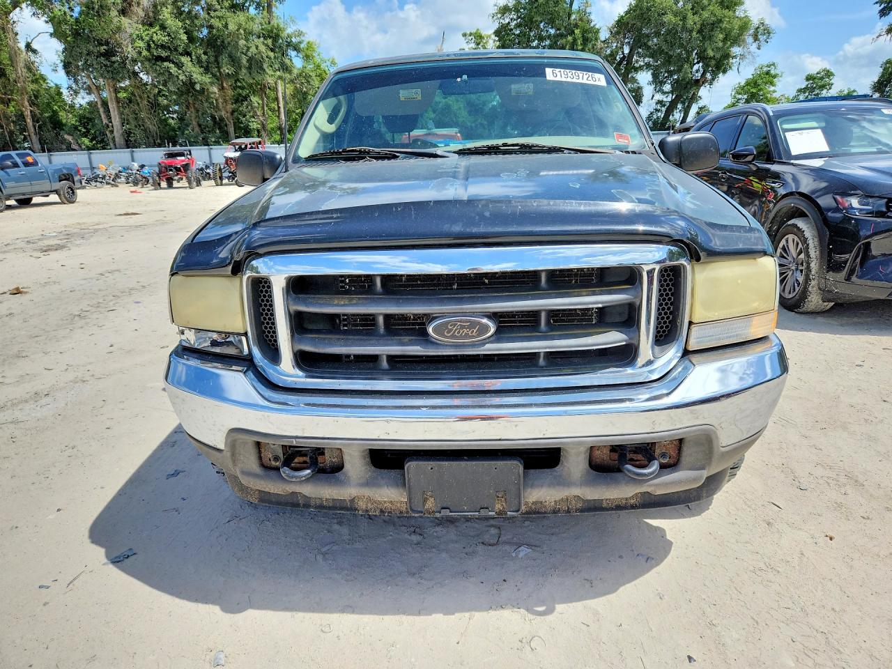 2003 Ford F250 Super Duty Green vin: 1FTNX20L53EB13926