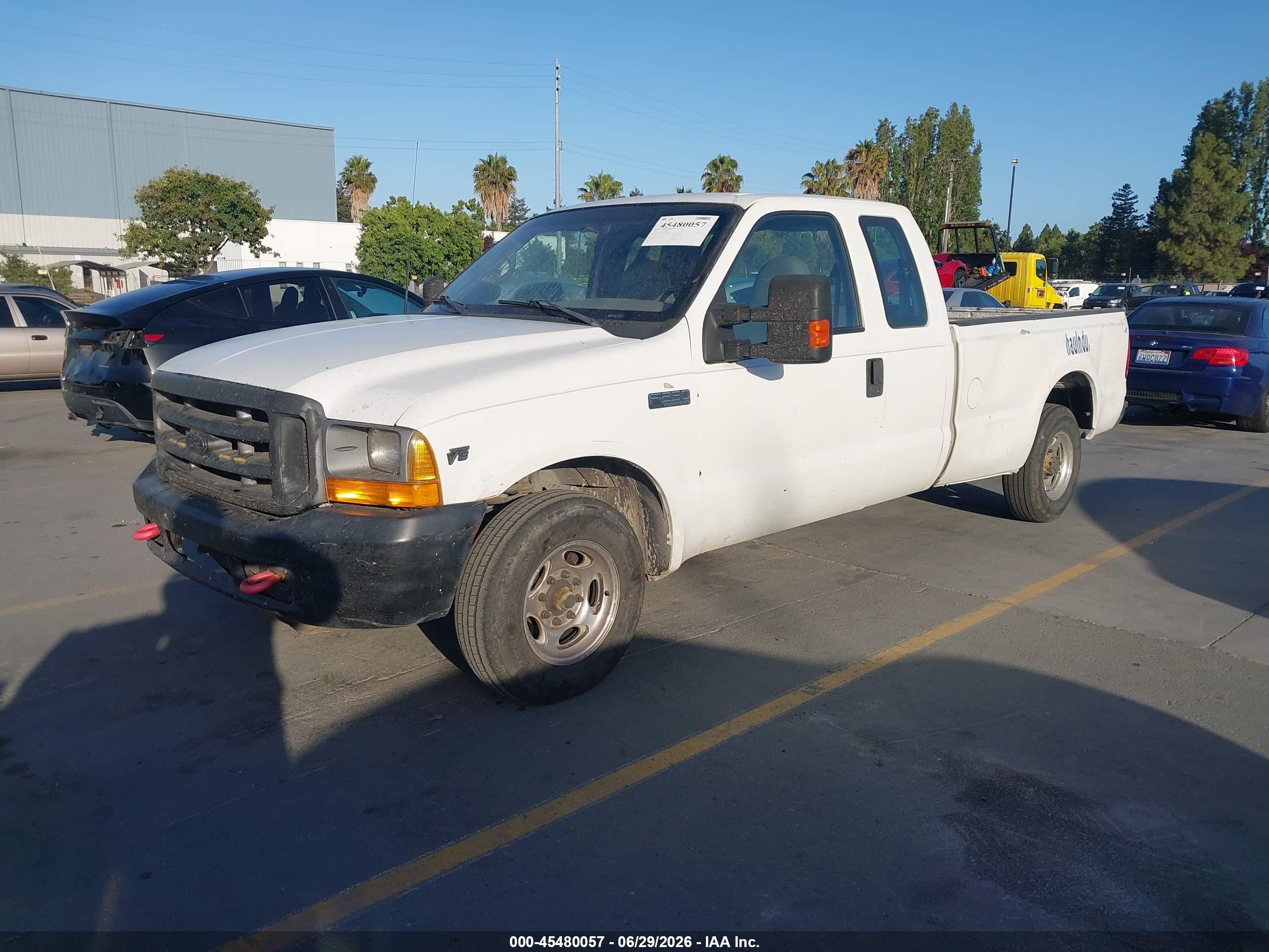 2000 Ford F-250 Lariat/xl/xlt White vin: 1FTNX20L5YED06598