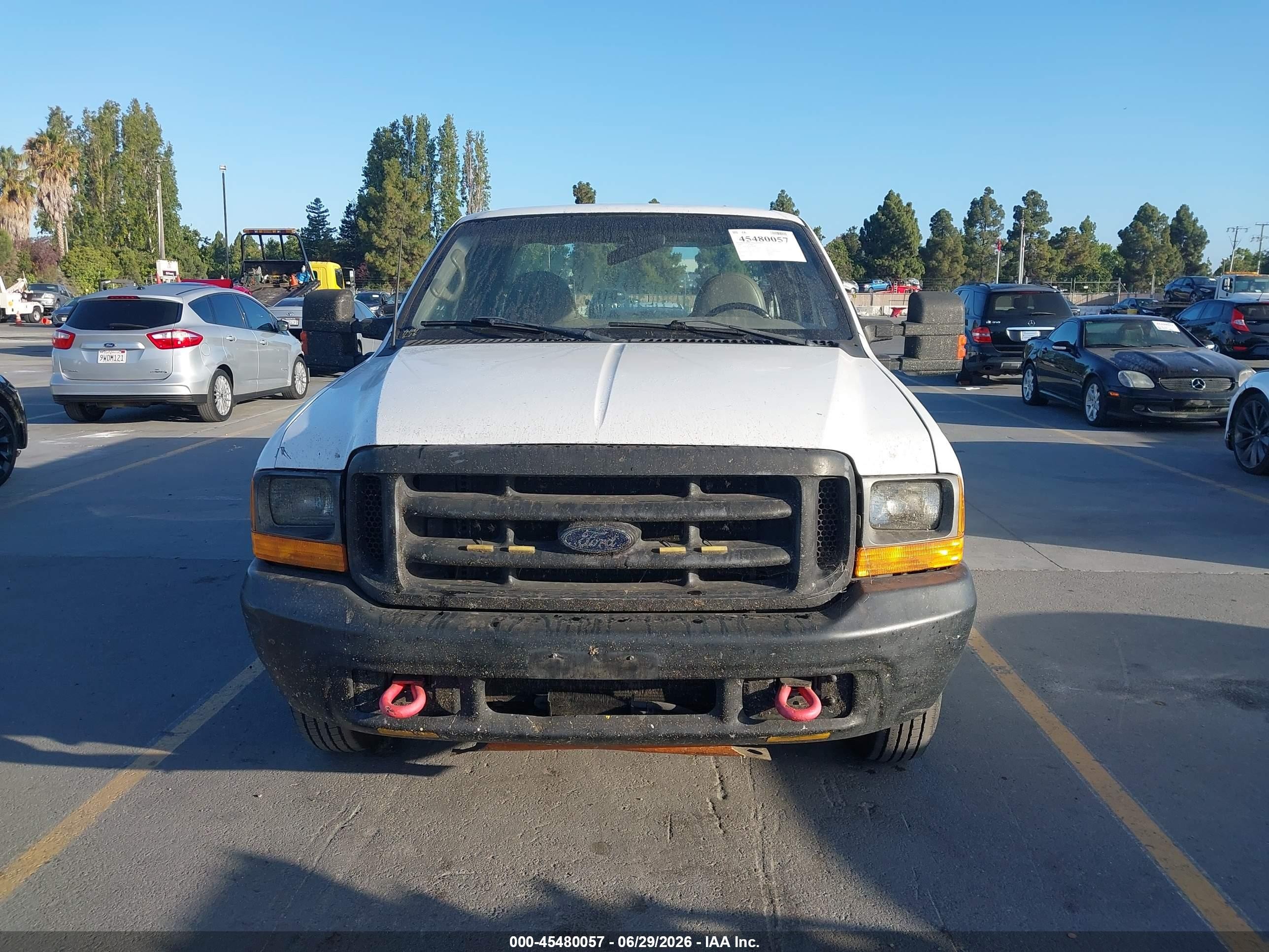 2000 Ford F-250 Lariat/xl/xlt White vin: 1FTNX20L5YED06598