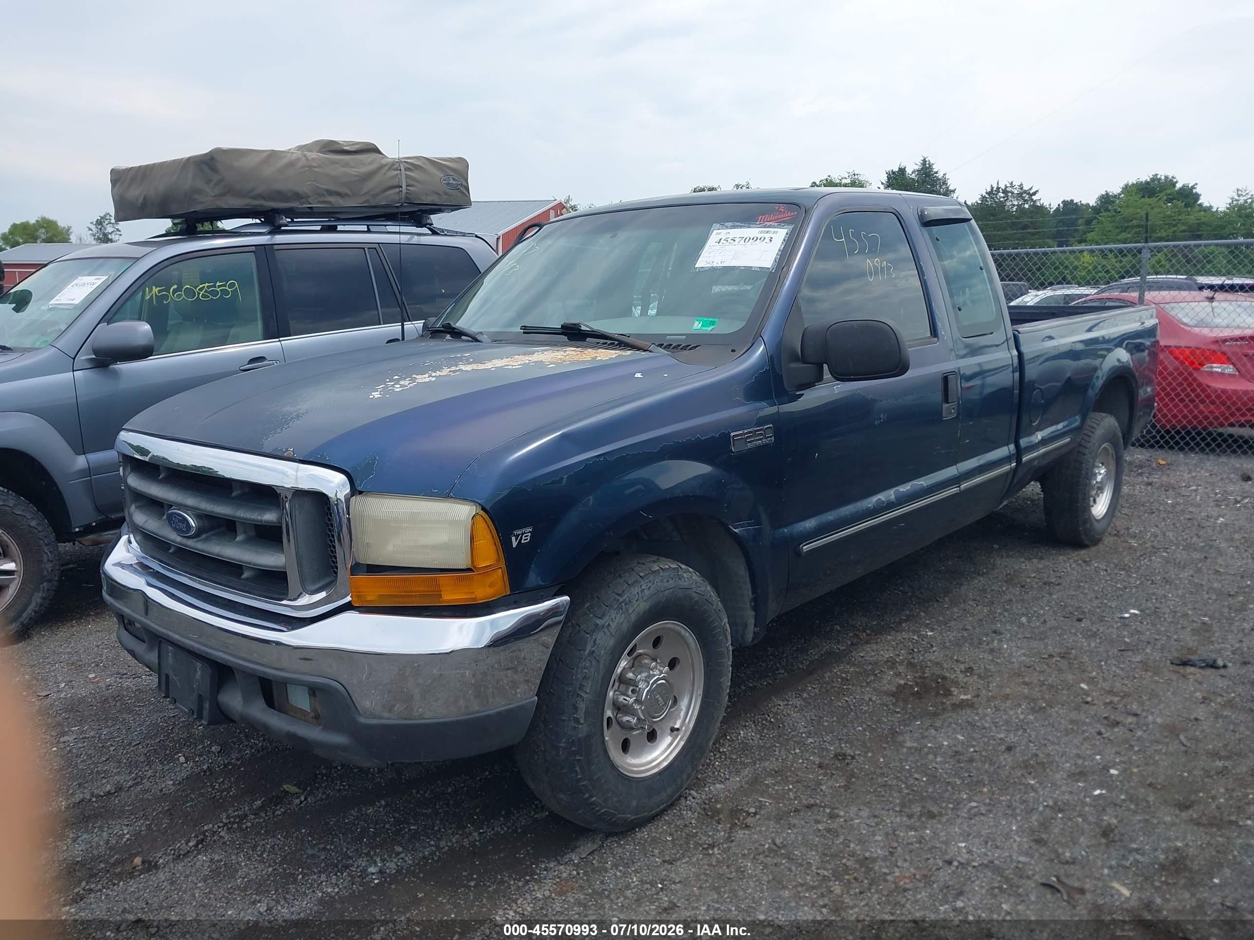 1999 Ford F-250 Lariat/xl/xlt Green vin: 1FTNX20L6XEB73994