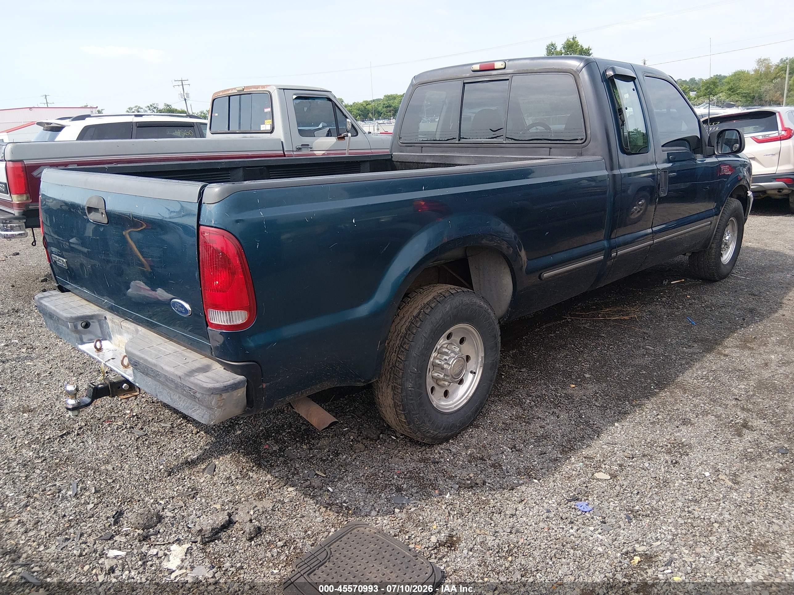 1999 Ford F-250 Lariat/xl/xlt Green vin: 1FTNX20L6XEB73994
