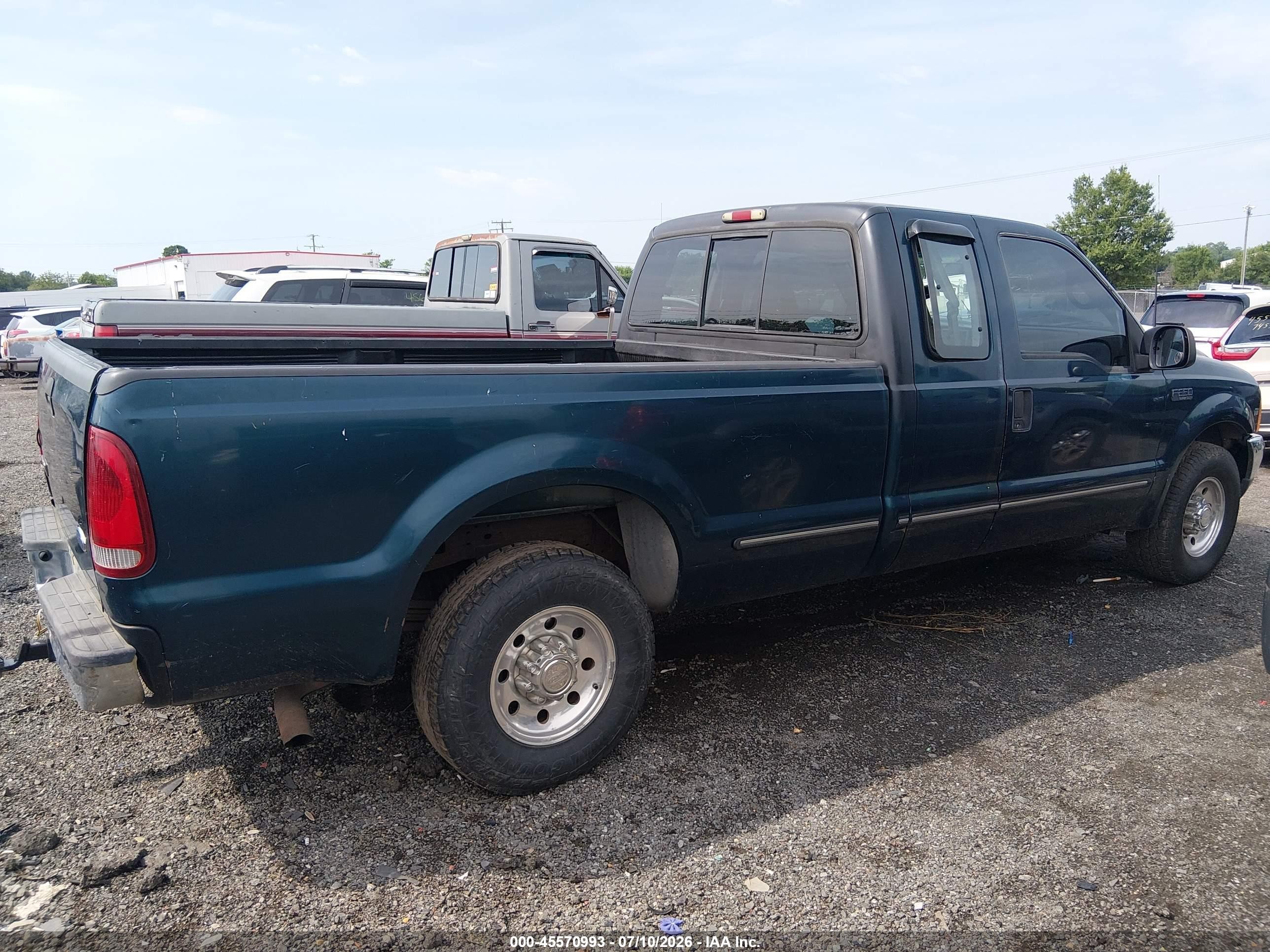 1999 Ford F-250 Lariat/xl/xlt Green vin: 1FTNX20L6XEB73994