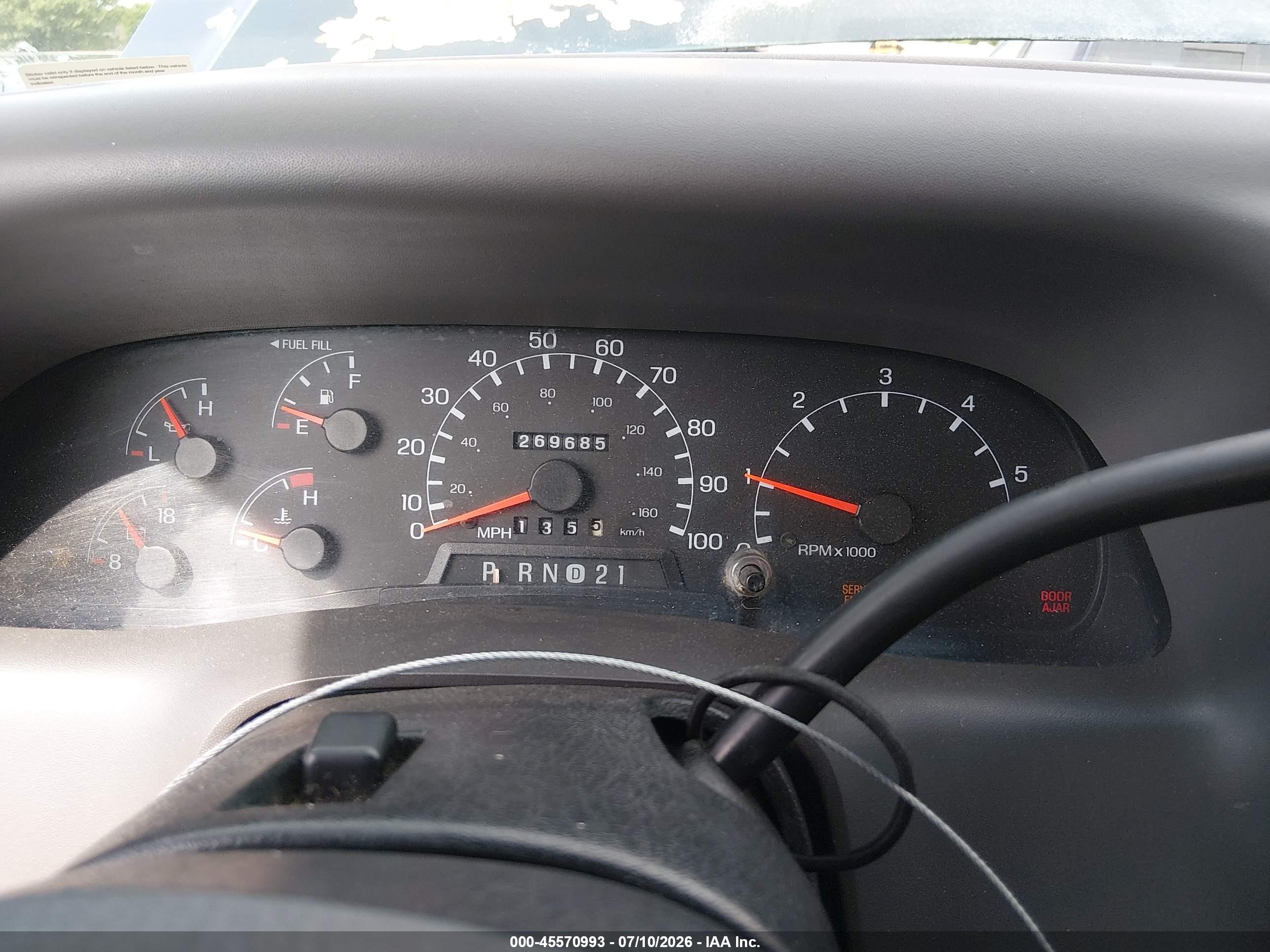 1999 Ford F-250 Lariat/xl/xlt Green vin: 1FTNX20L6XEB73994