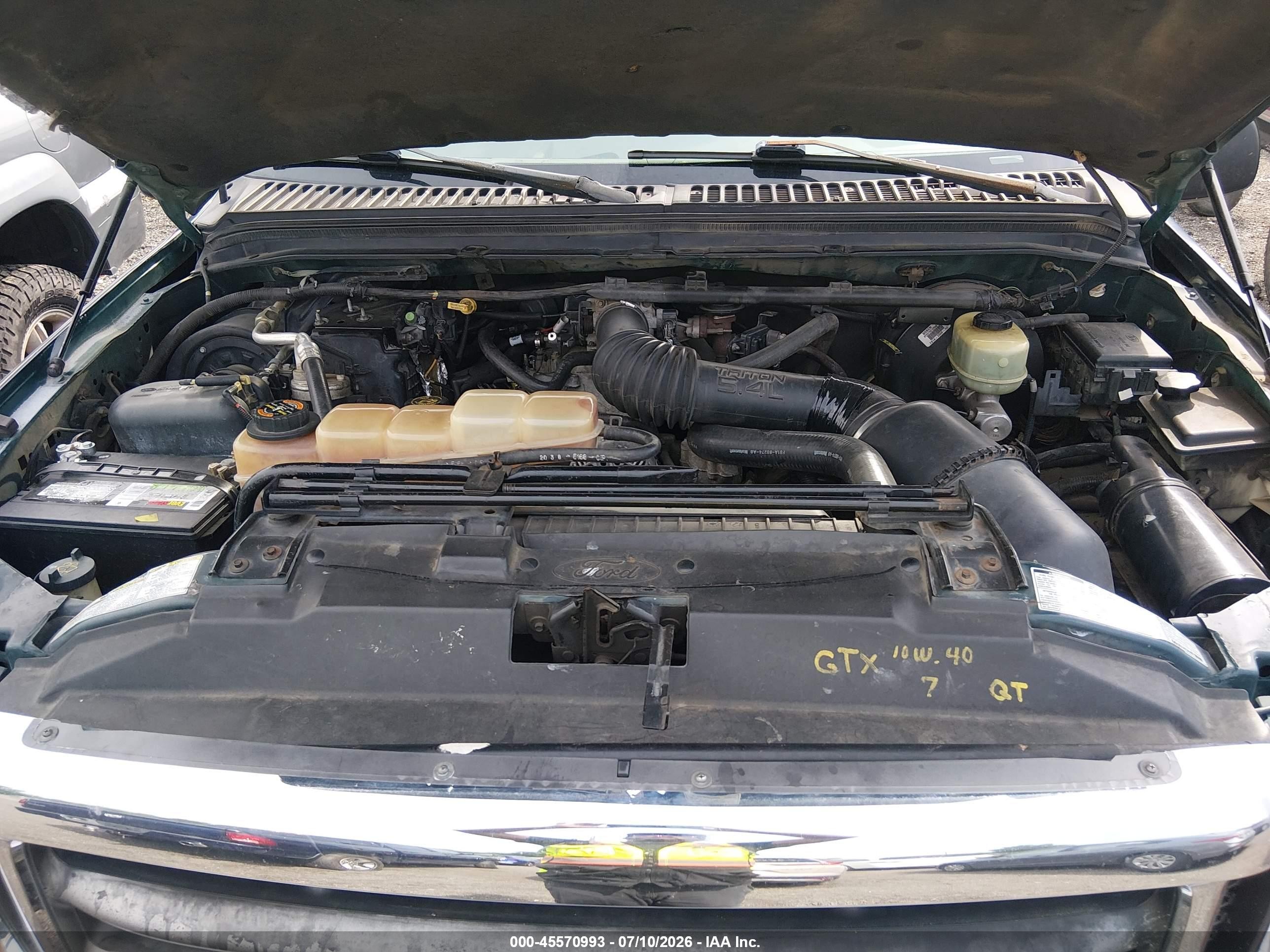 1999 Ford F-250 Lariat/xl/xlt Green vin: 1FTNX20L6XEB73994