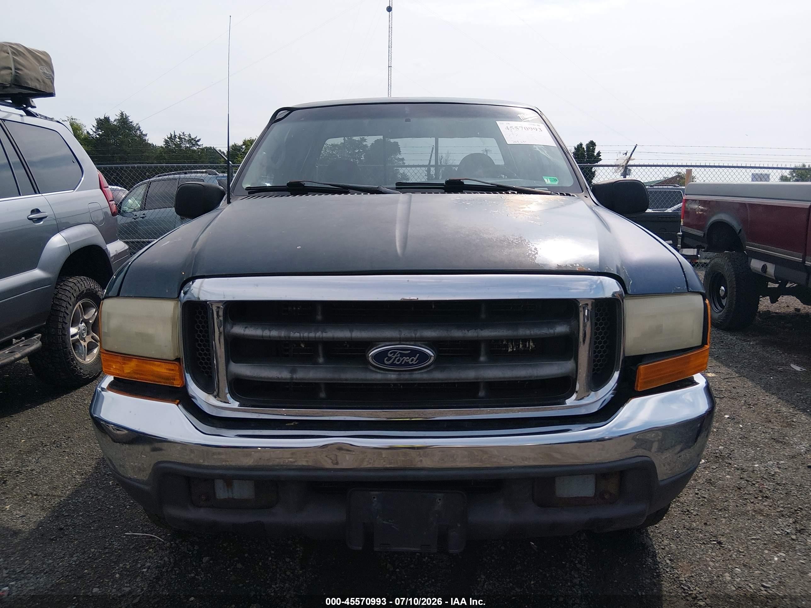 1999 Ford F-250 Lariat/xl/xlt Green vin: 1FTNX20L6XEB73994