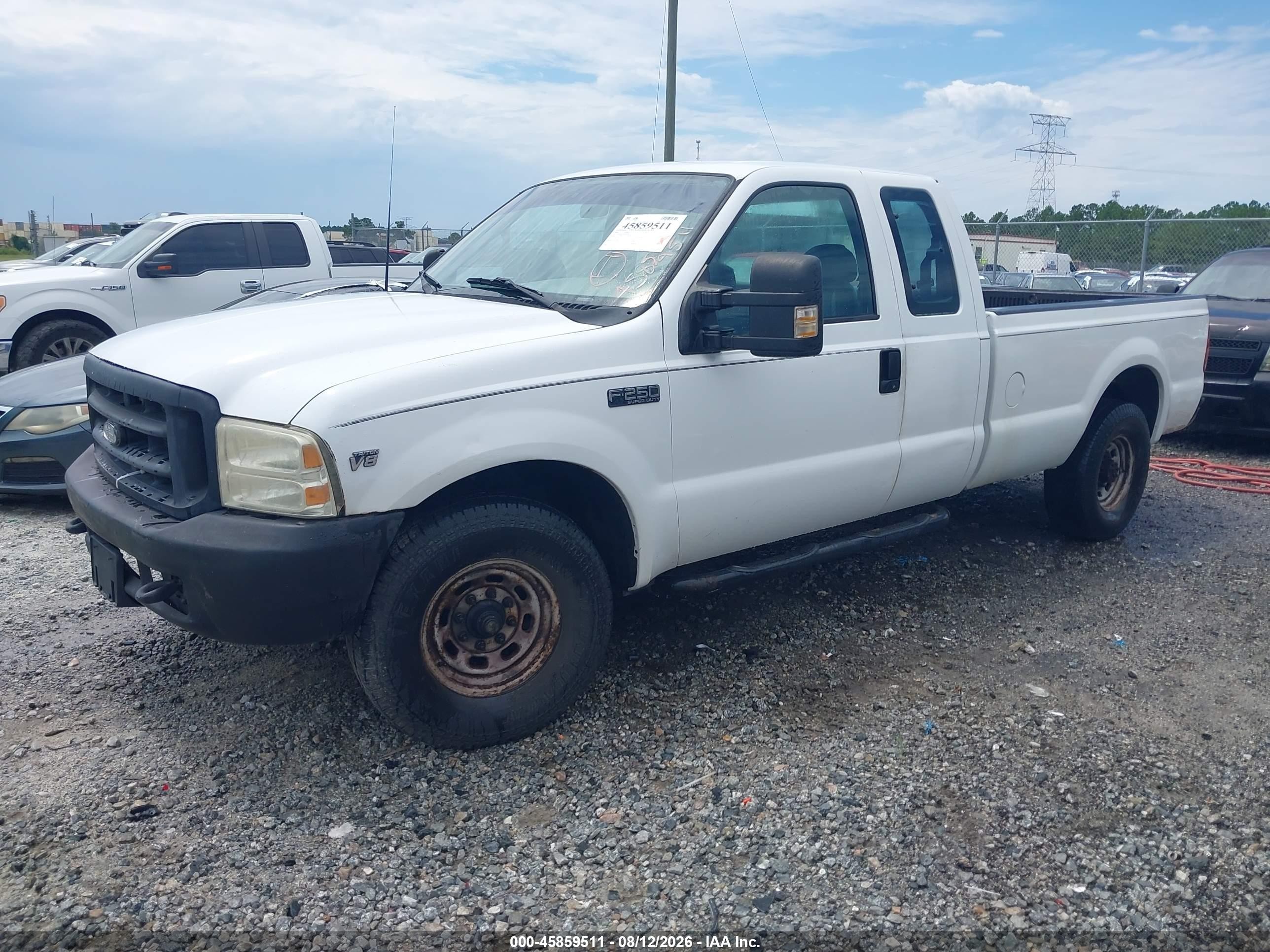 2000 Ford F-250 Lariat/xl/xlt White vin: 1FTNX20L7YEC03649