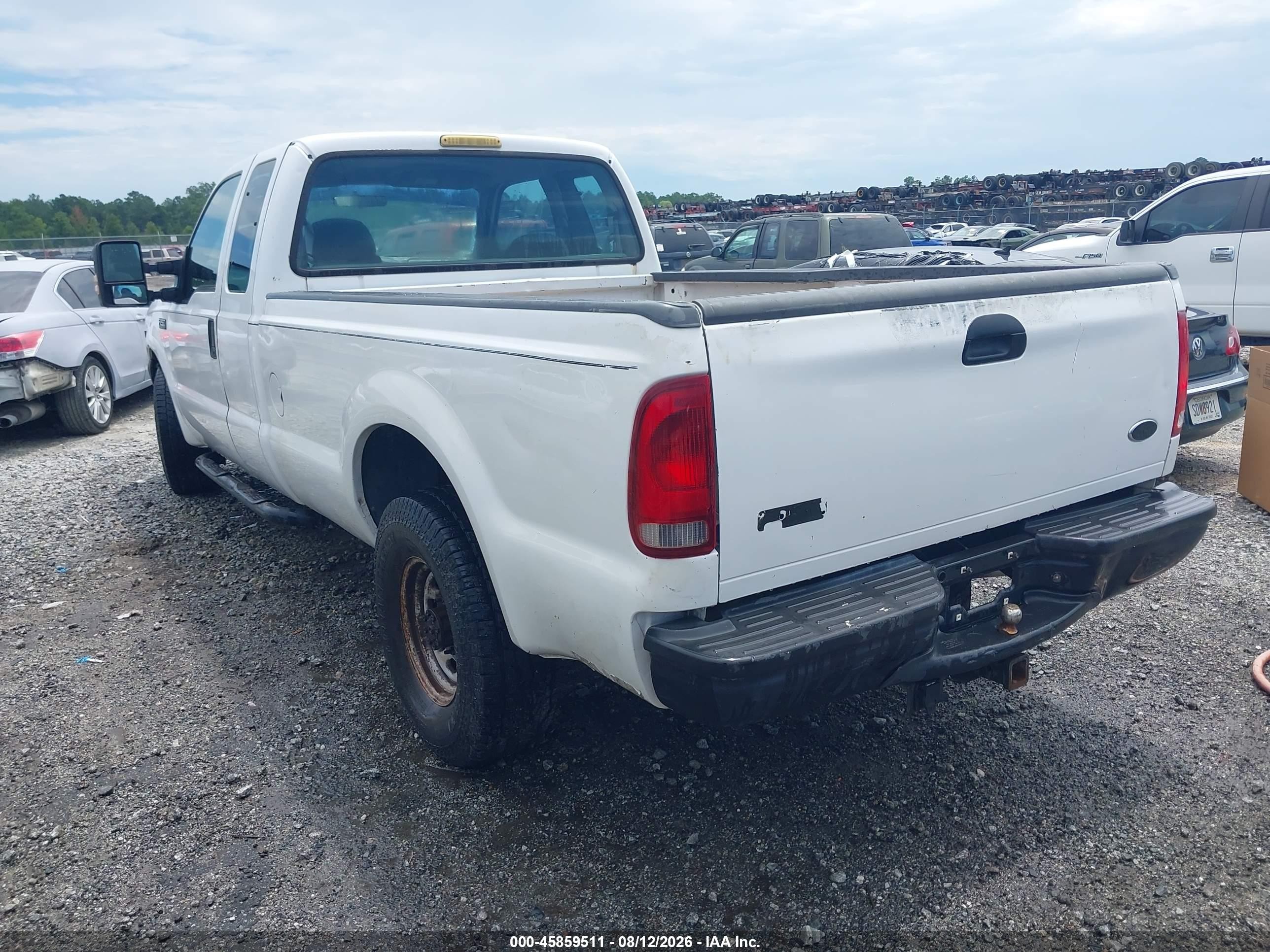 2000 Ford F-250 Lariat/xl/xlt White vin: 1FTNX20L7YEC03649