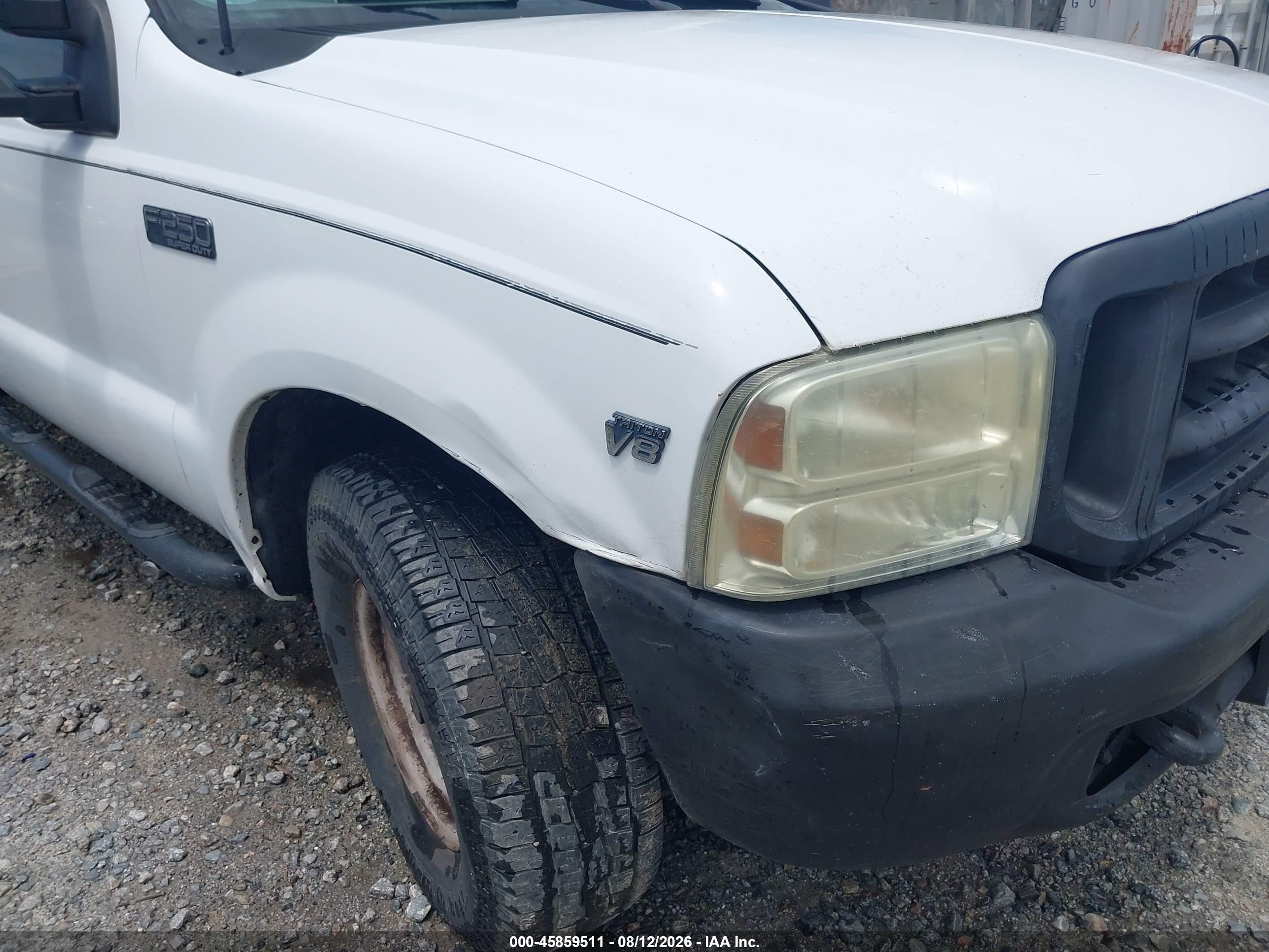2000 Ford F-250 Lariat/xl/xlt White vin: 1FTNX20L7YEC03649
