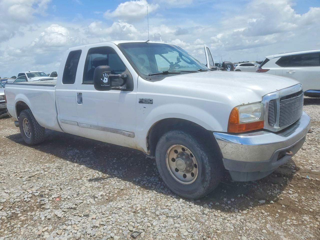 2003 Ford F250 Super Duty White vin: 1FTNX20L93EB85003