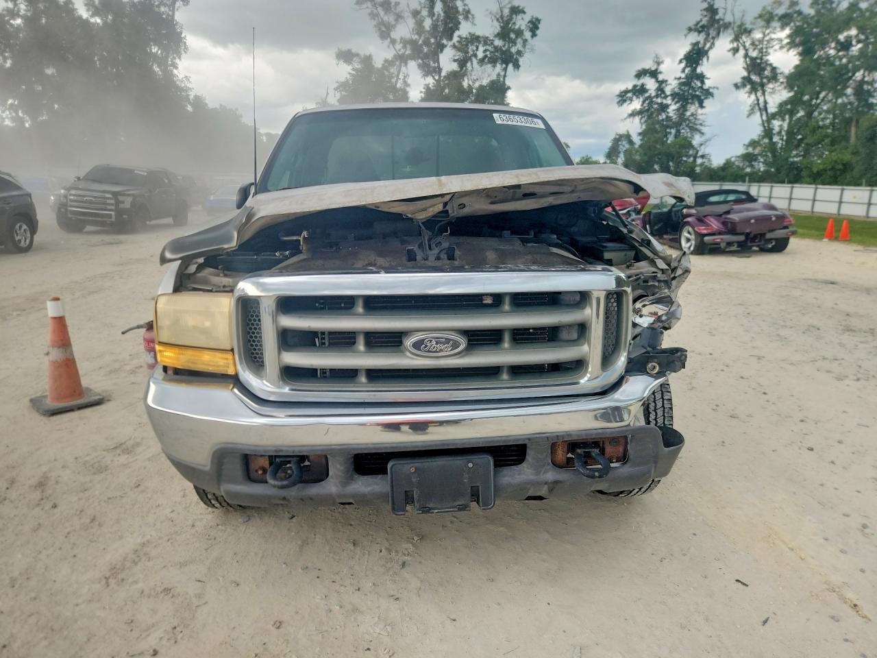 2000 Ford F250 Super Duty Silver vin: 1FTNX20L9YEC95685