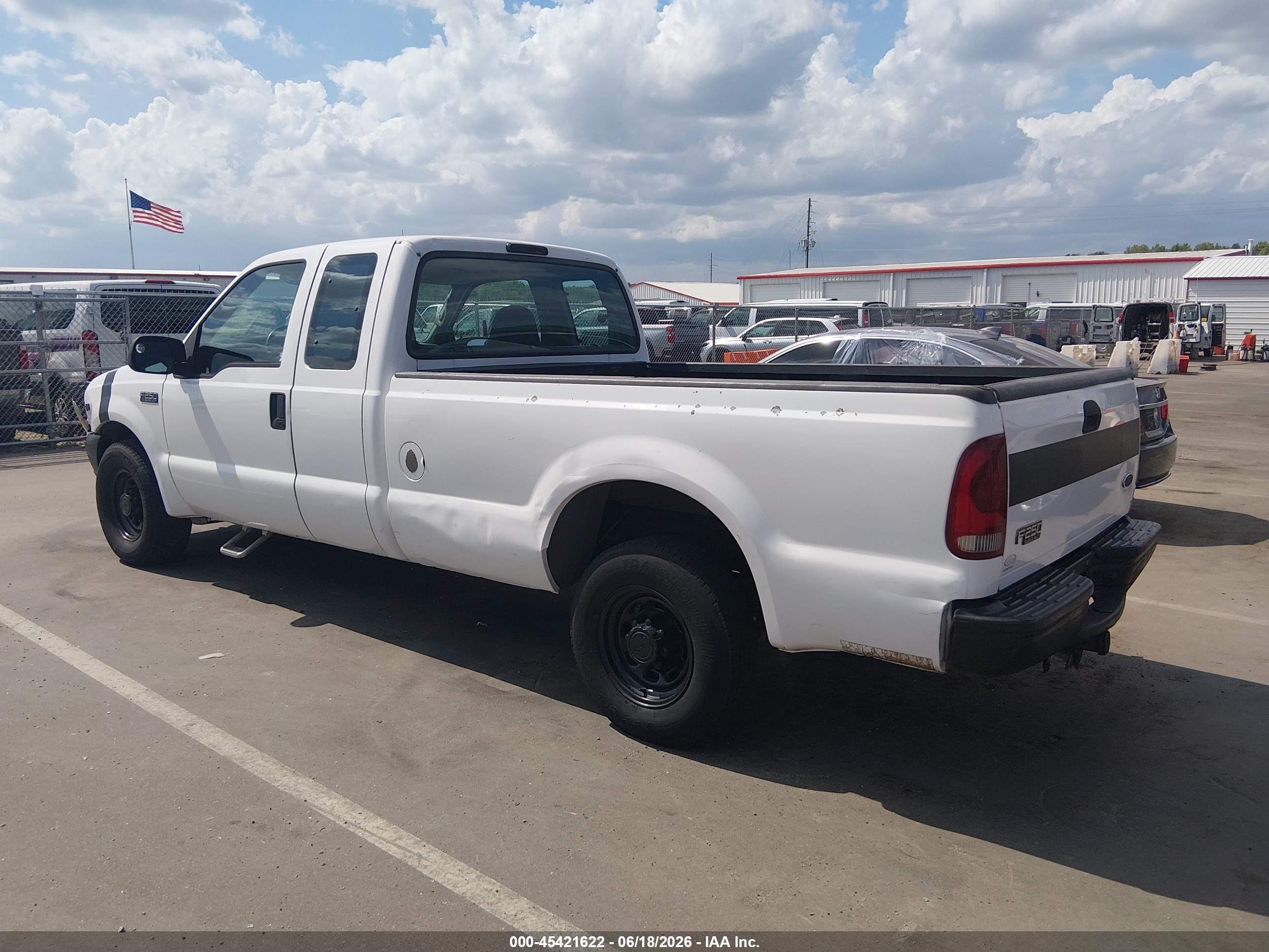 2002 Ford F-250 Lariat/xl/xlt Белый vin: 1FTNX20LX2ED70286