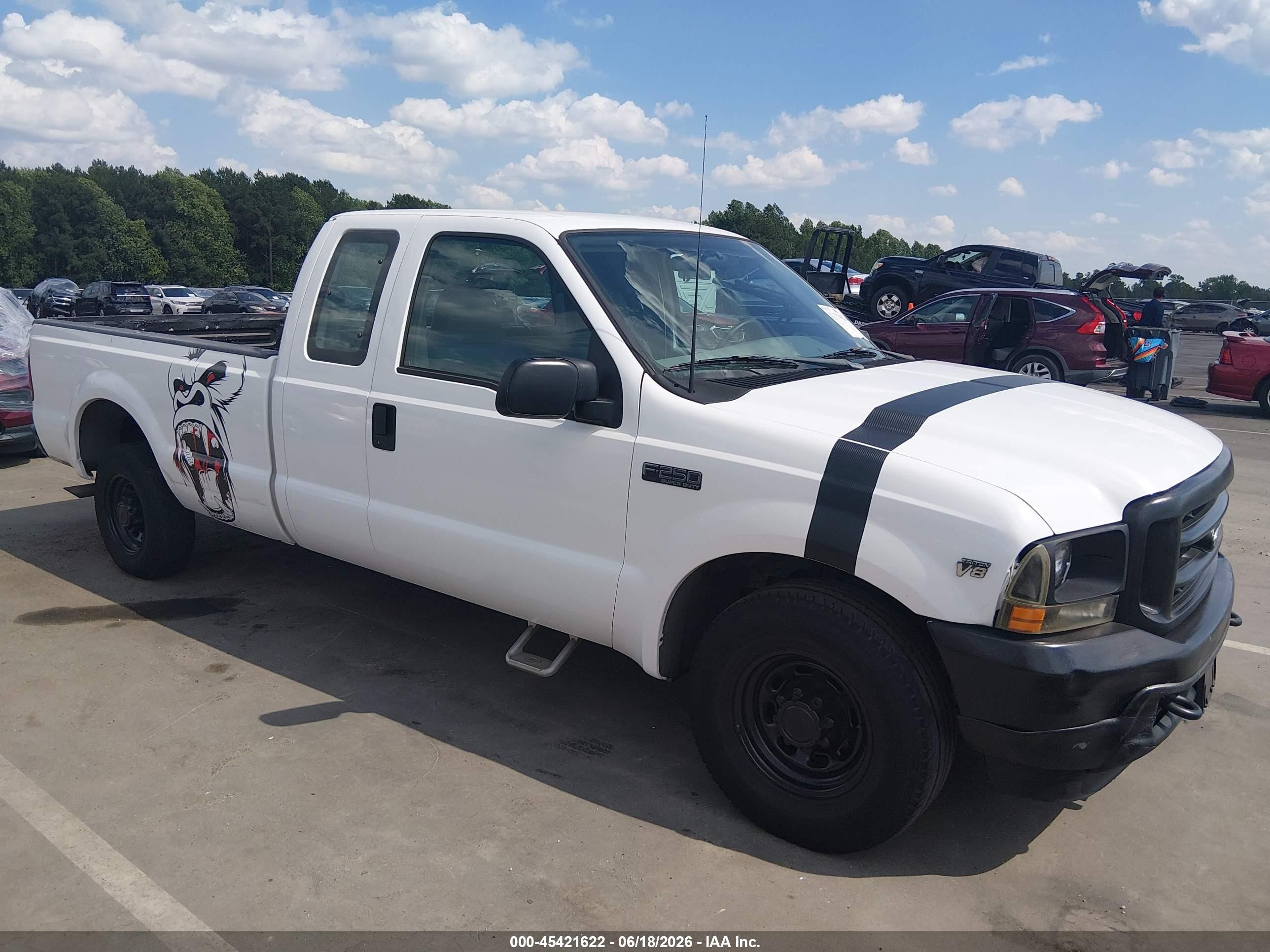 2002 Ford F-250 Lariat/xl/xlt Белый vin: 1FTNX20LX2ED70286