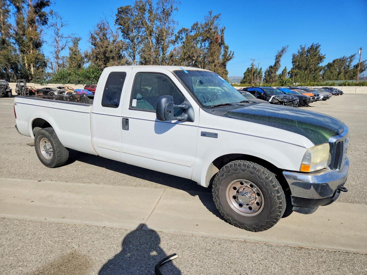2003 Ford F250 Super Duty White vin: 1FTNX20LX3EB32973