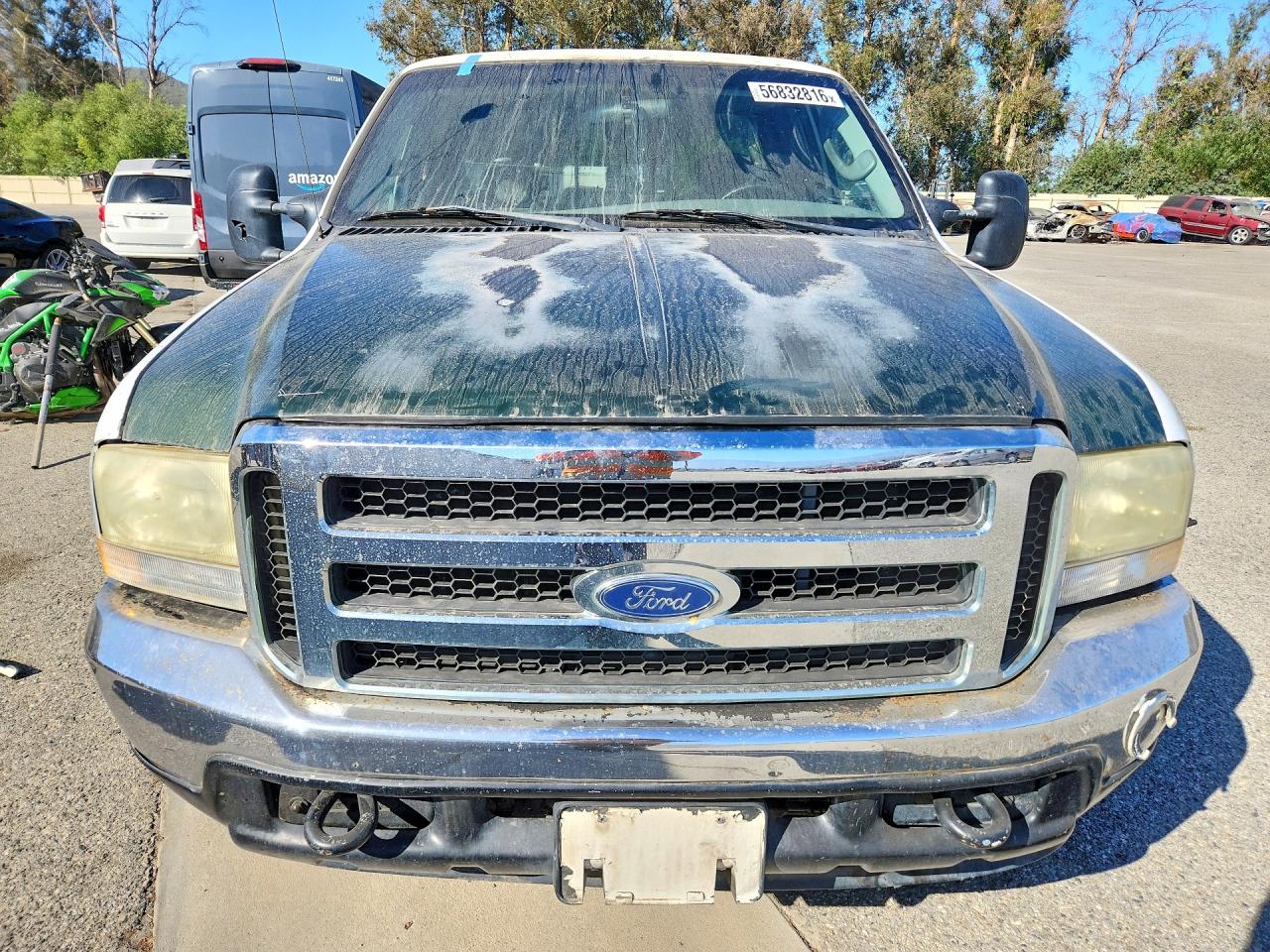 2003 Ford F250 Super Duty White vin: 1FTNX20LX3EB32973