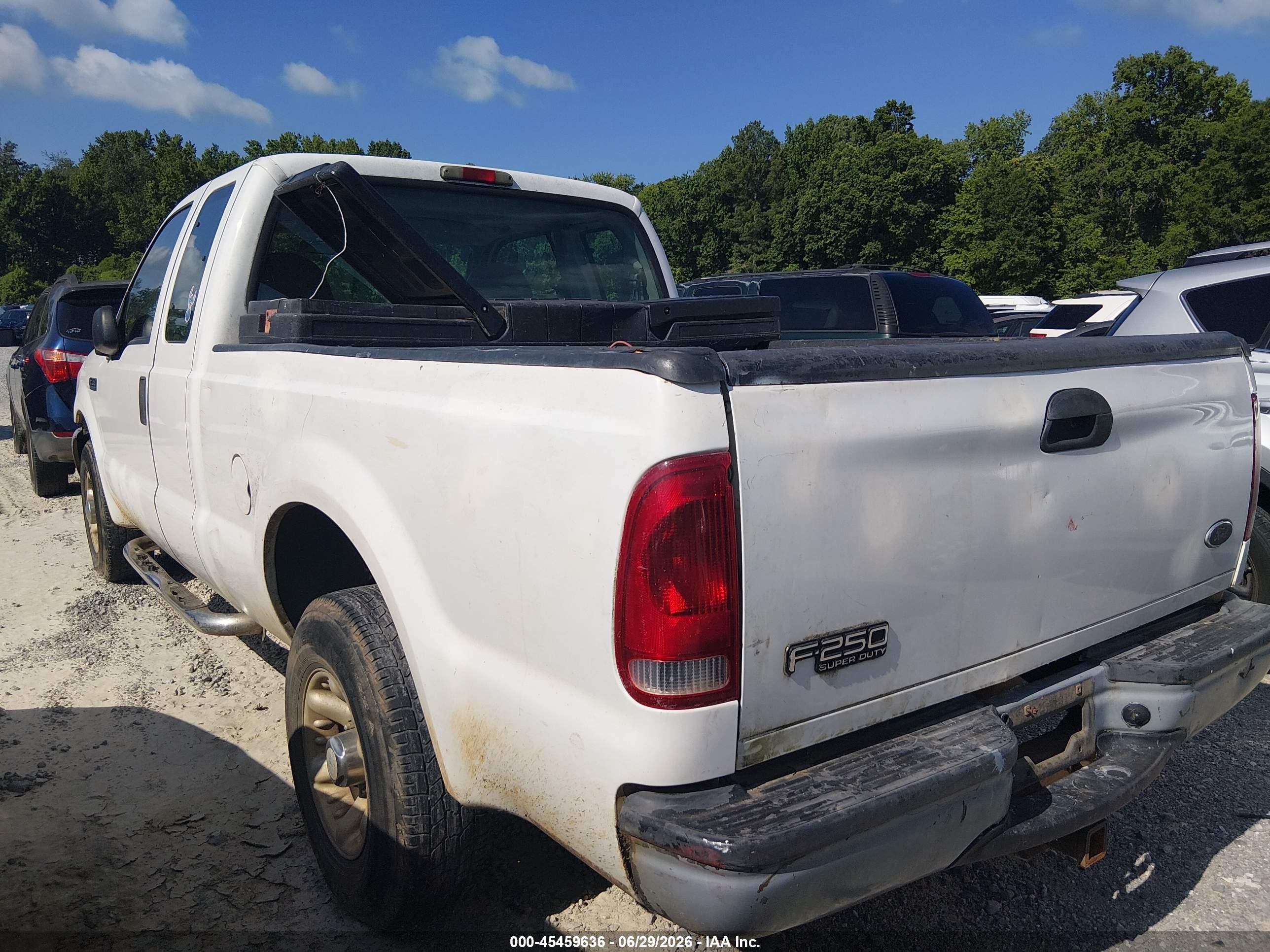 2003 Ford F-250 Lariat/xl/xlt White vin: 1FTNX20LX3EC98183