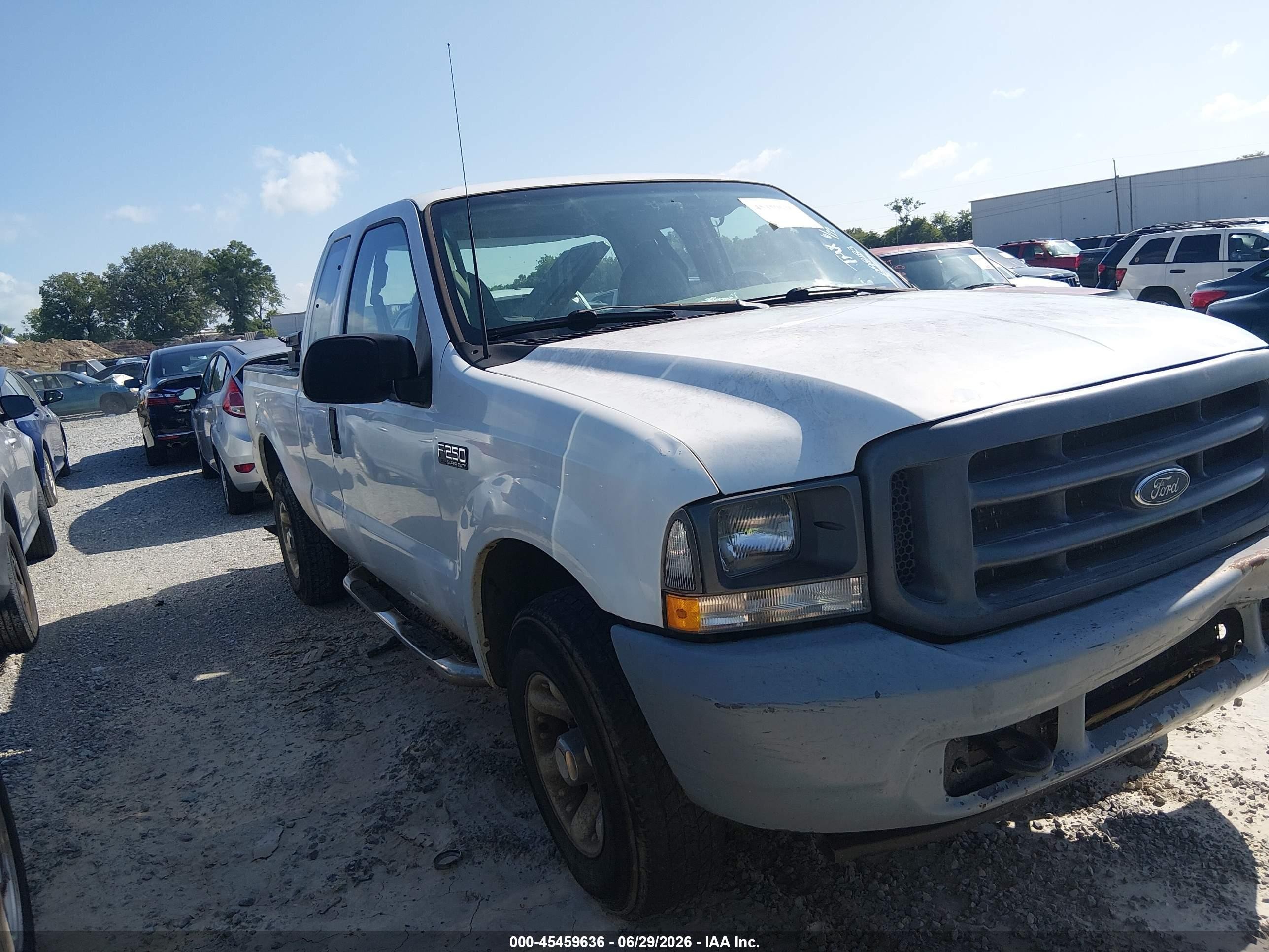 2003 Ford F-250 Lariat/xl/xlt Белый vin: 1FTNX20LX3EC98183