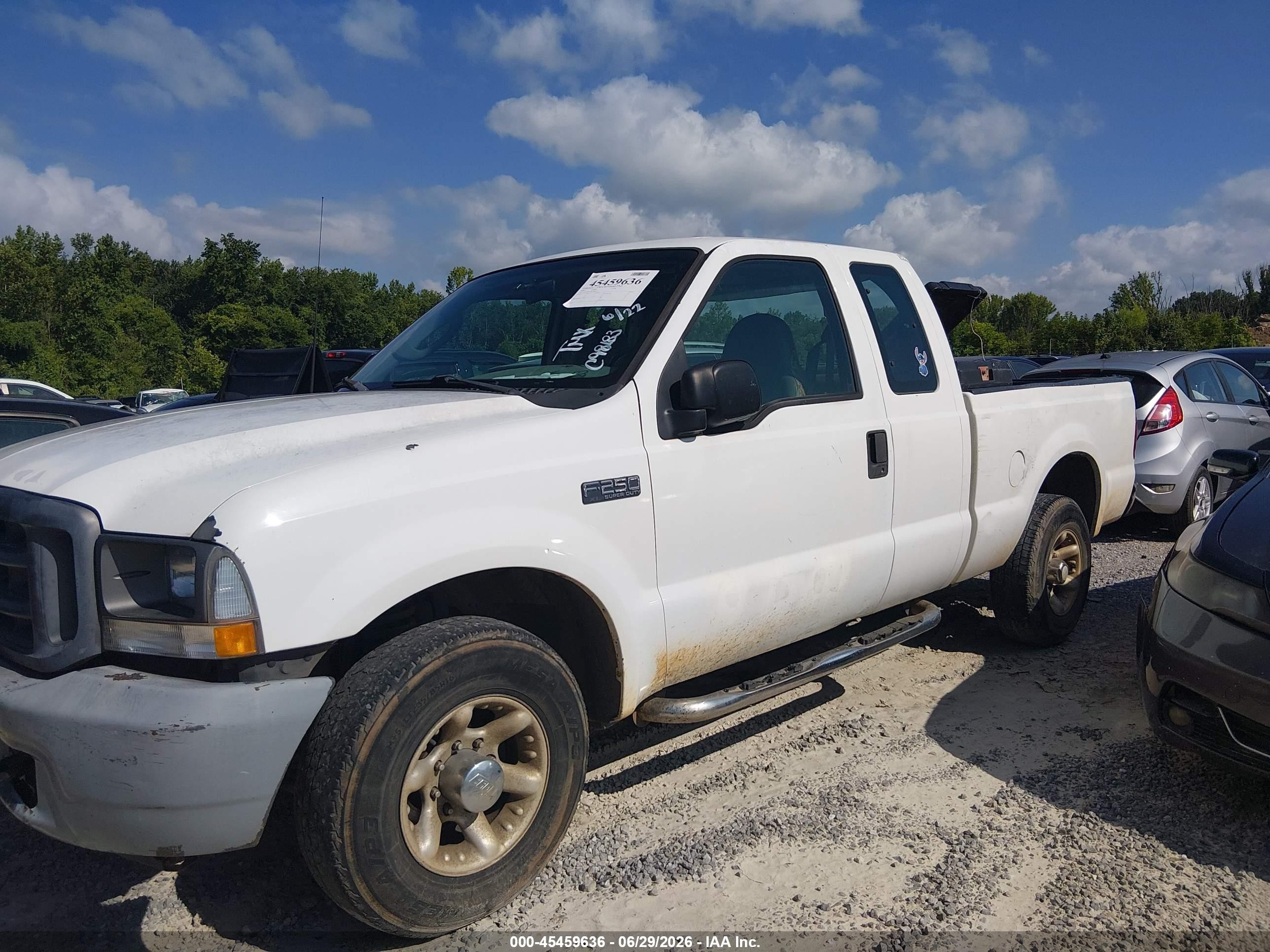 2003 Ford F-250 Lariat/xl/xlt White vin: 1FTNX20LX3EC98183