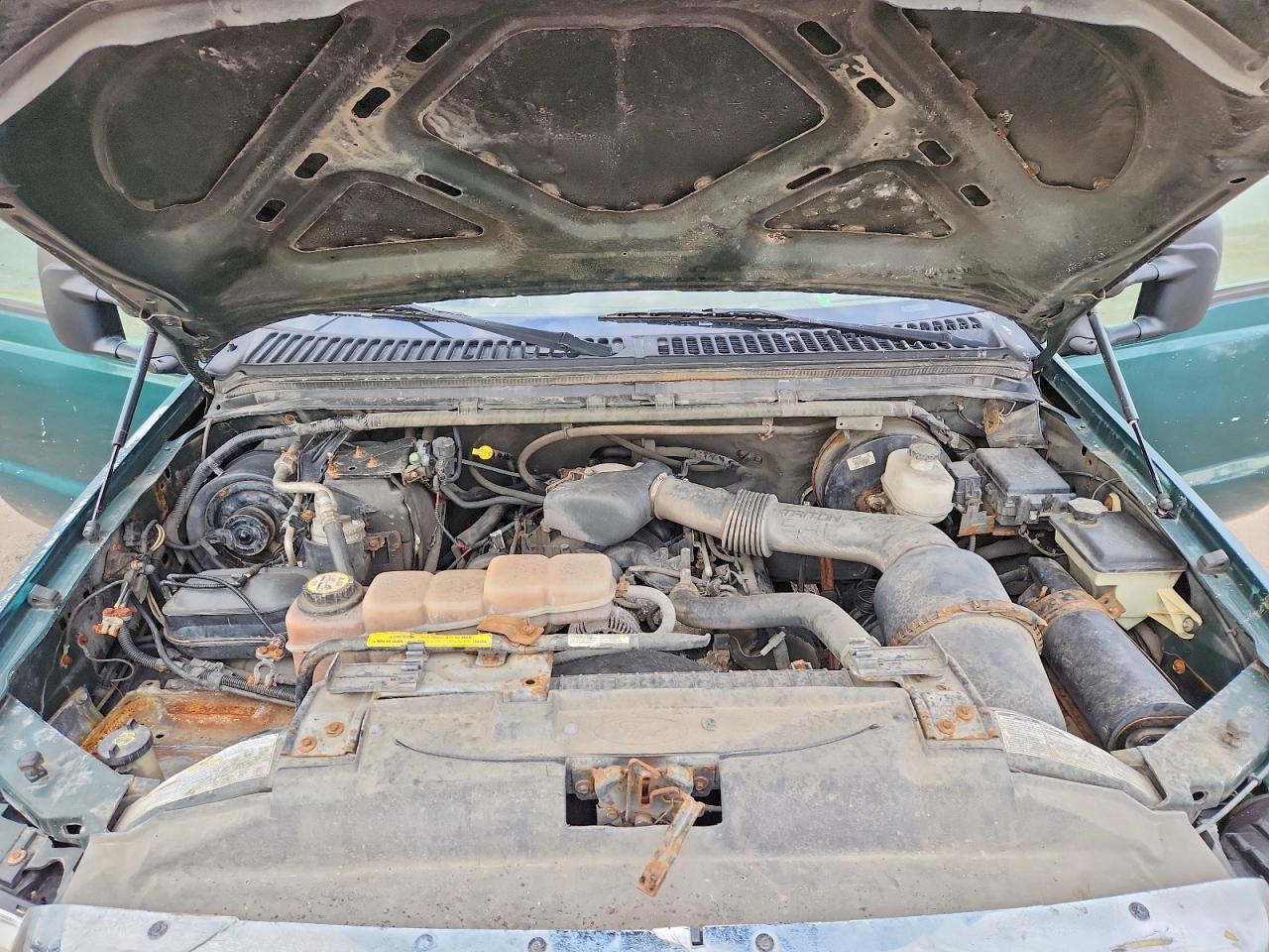 2000 Ford F250 Super Duty Green vin: 1FTNX20LXYEA59076