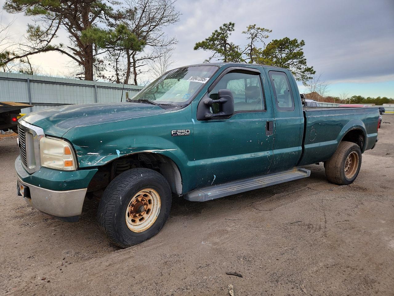 2000 Ford F250 Super Duty Green vin: 1FTNX20LXYEA59076