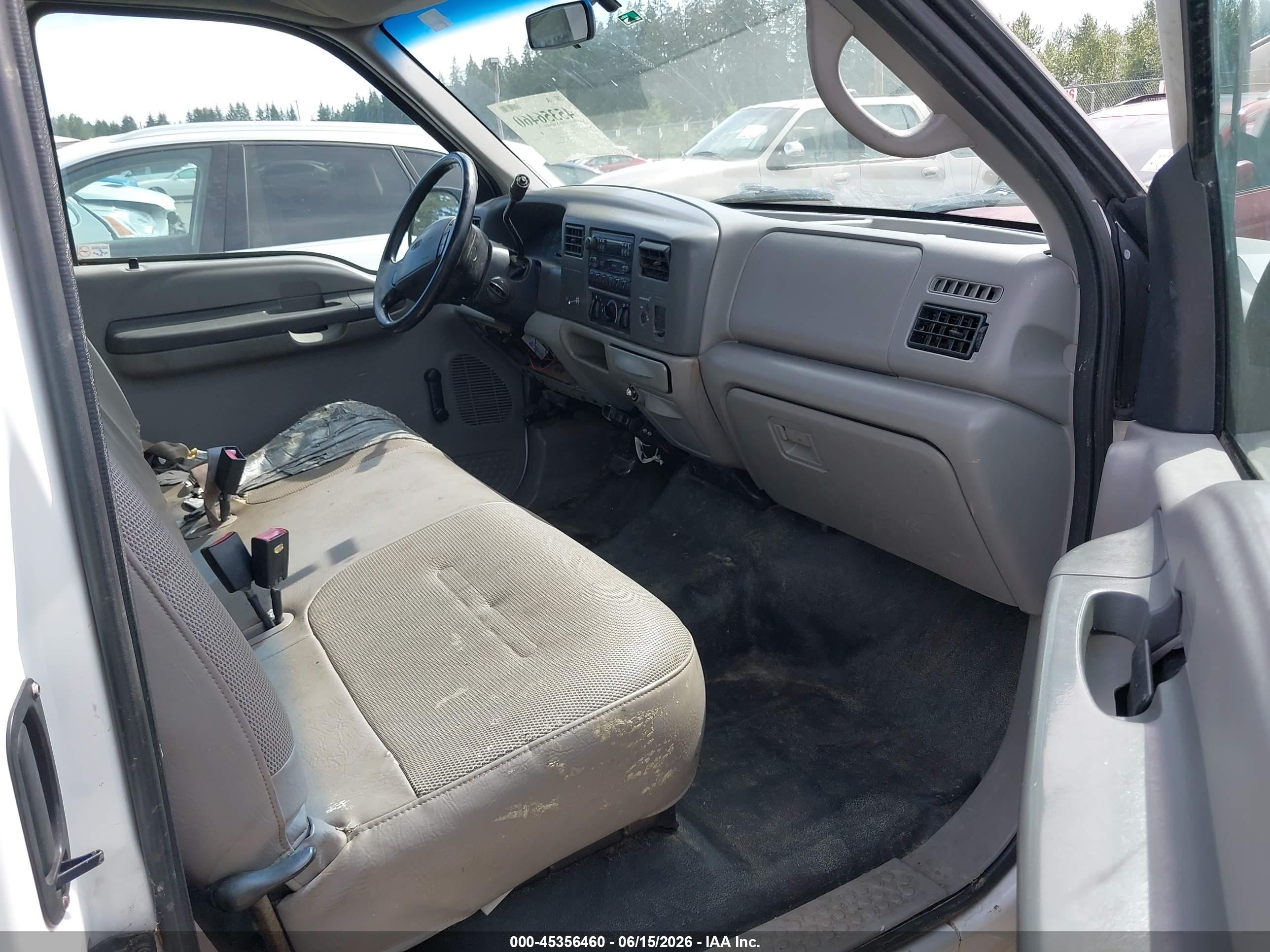 2000 Ford F250 Super Duty White vin: 1FTNX20LXYEB01195