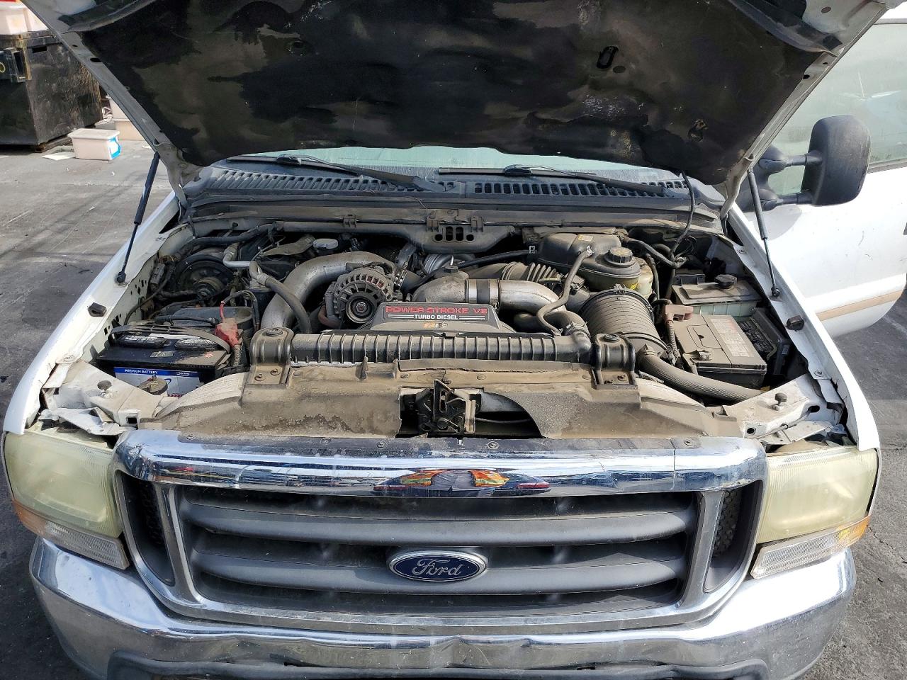 2003 Ford F250 Super Duty White vin: 1FTNX20P13EC75863