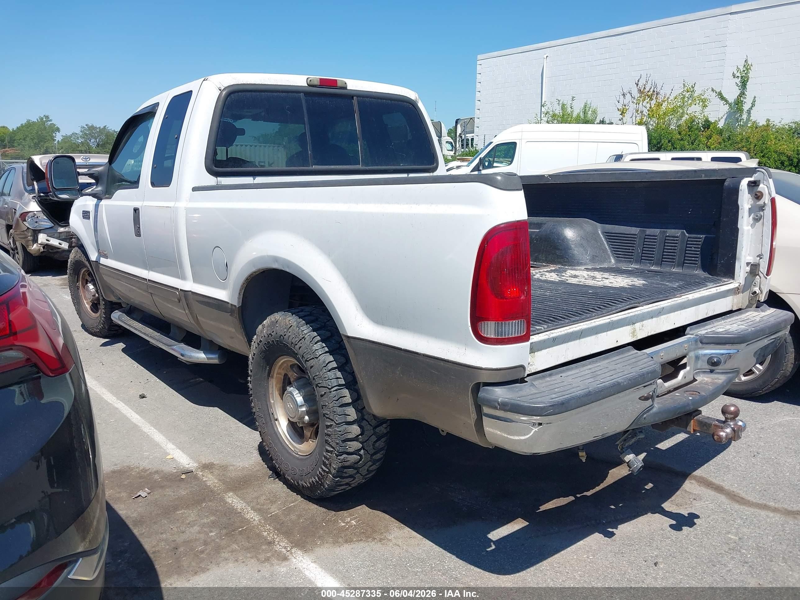 2003 Ford F-250 Lariat/xl/xlt Белый vin: 1FTNX20P43EB41252