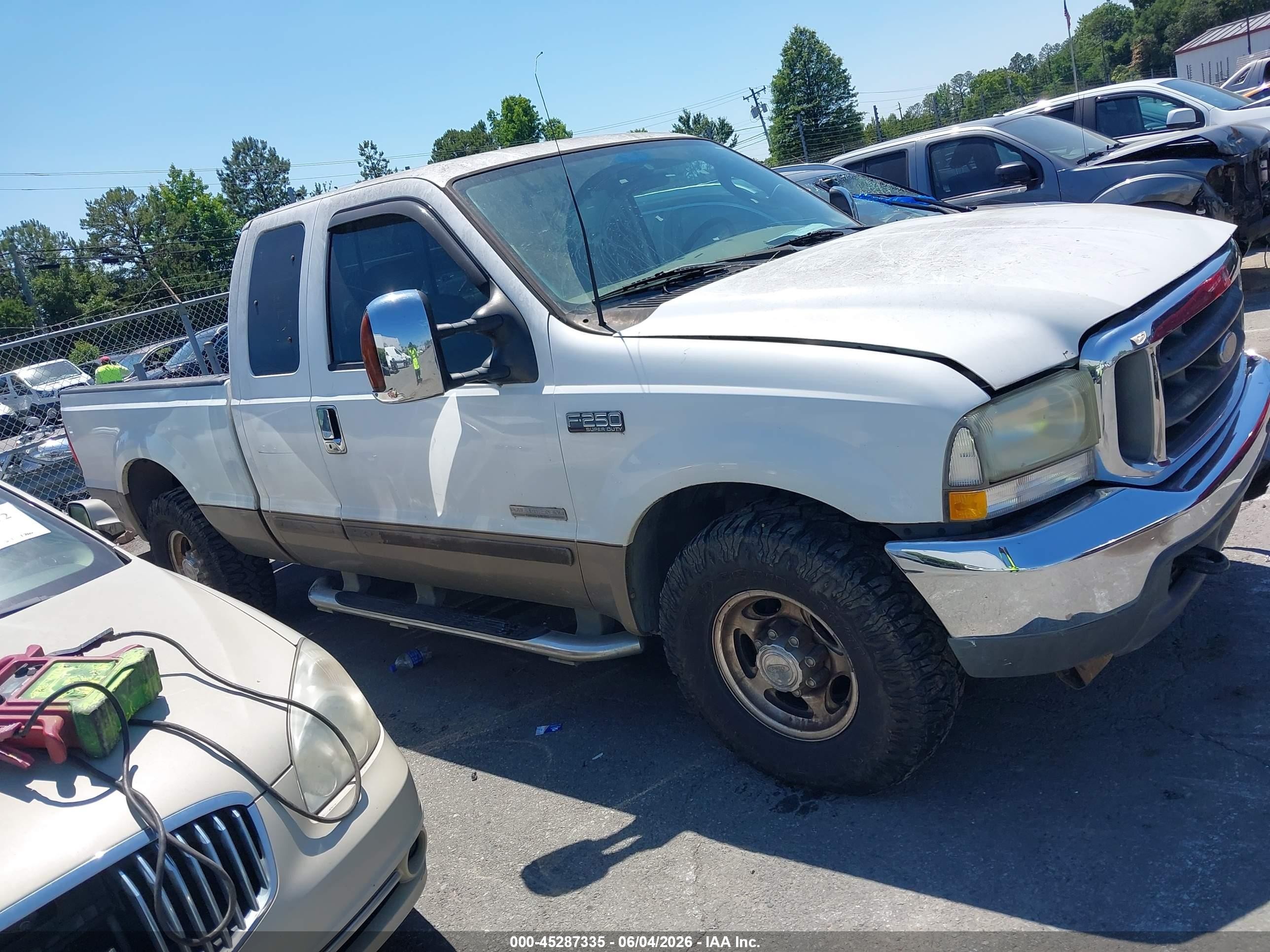 2003 Ford F-250 Lariat/xl/xlt Белый vin: 1FTNX20P43EB41252