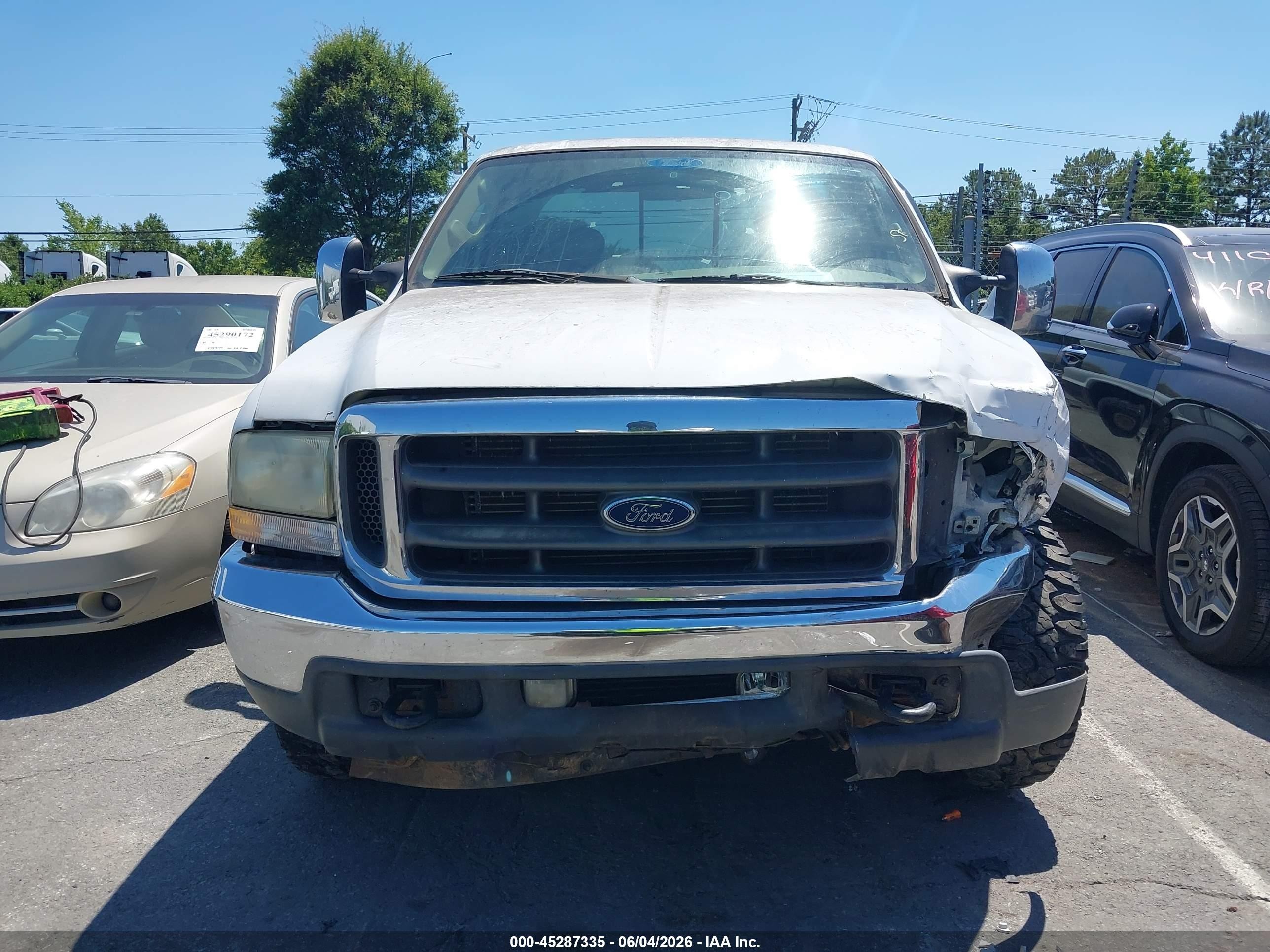 2003 Ford F-250 Lariat/xl/xlt Белый vin: 1FTNX20P43EB41252