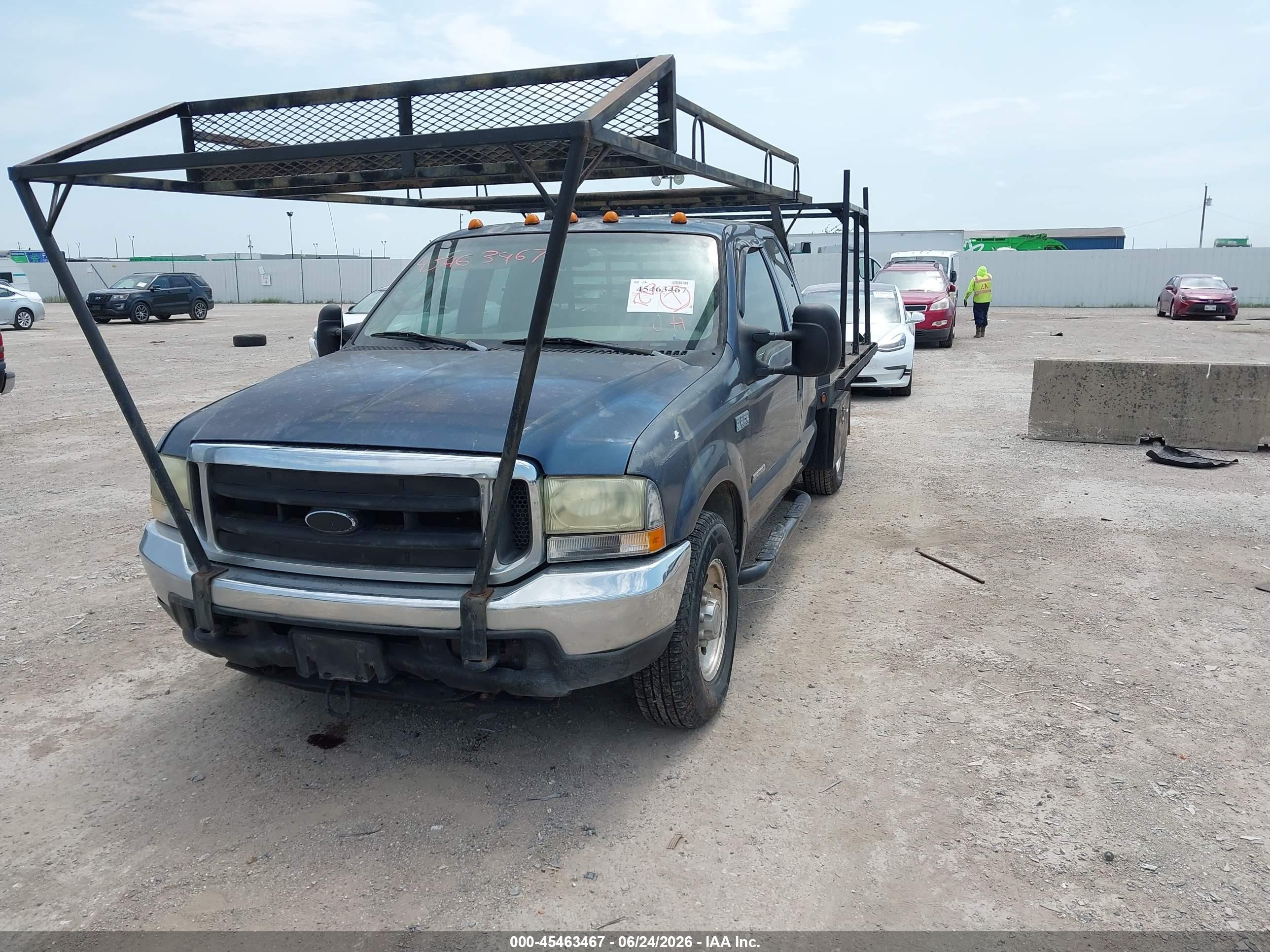 2004 Ford F-250 Lariat/xl/xlt Black vin: 1FTNX20PX4ED11924