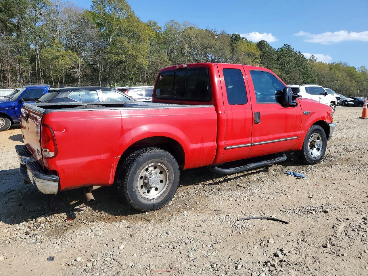 2000 Ford F250 Super Duty Red vin: 1FTNX20S0YEC50643