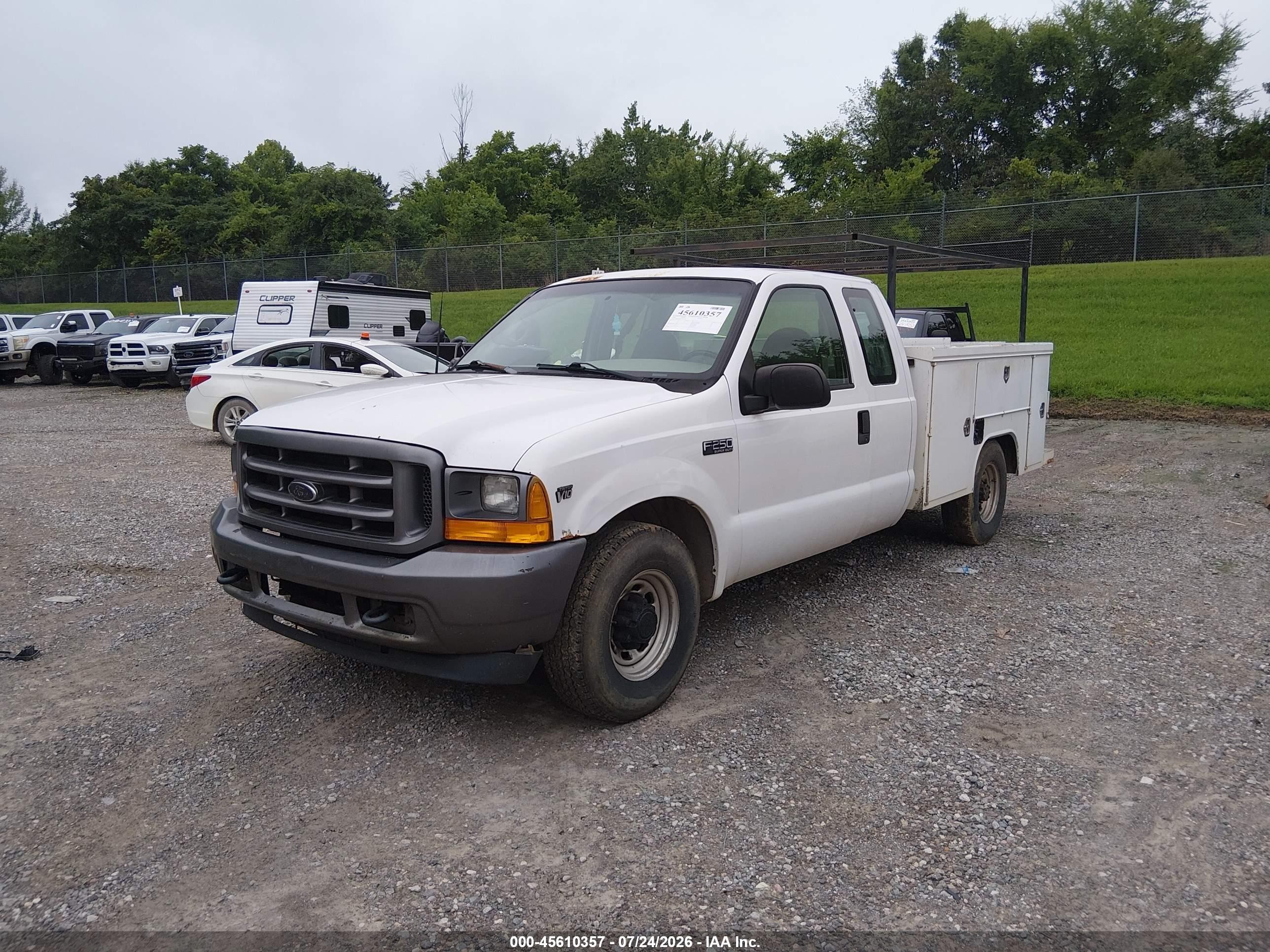2000 Ford F-250 Lariat/xl/xlt White vin: 1FTNX20S0YEE25750