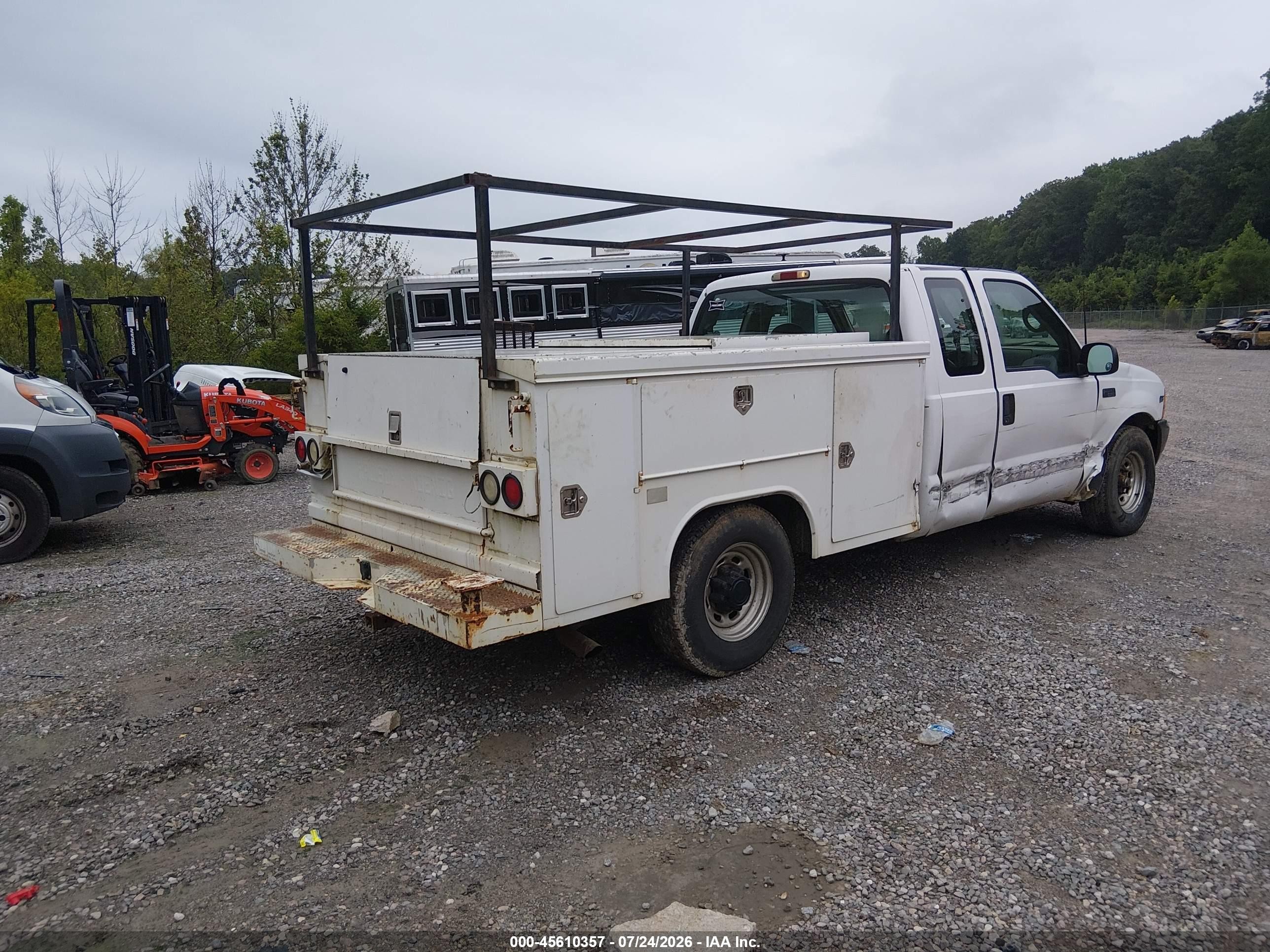 2000 Ford F-250 Lariat/xl/xlt White vin: 1FTNX20S0YEE25750