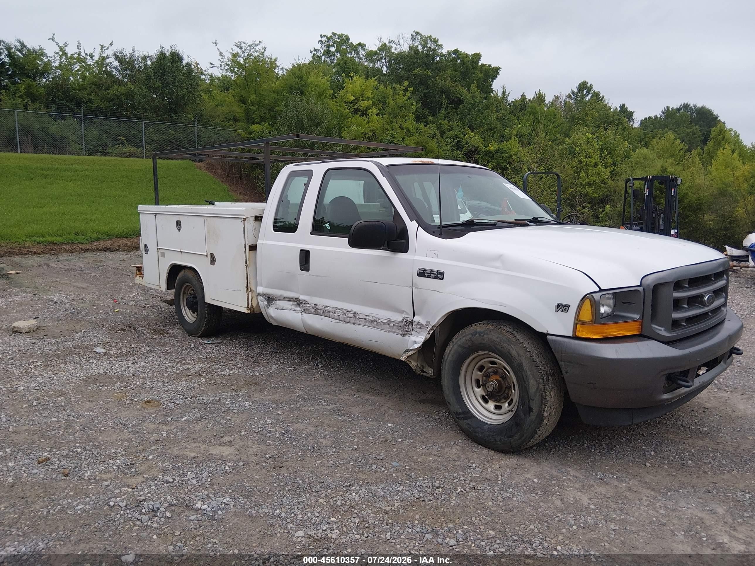 2000 Ford F-250 Lariat/xl/xlt White vin: 1FTNX20S0YEE25750