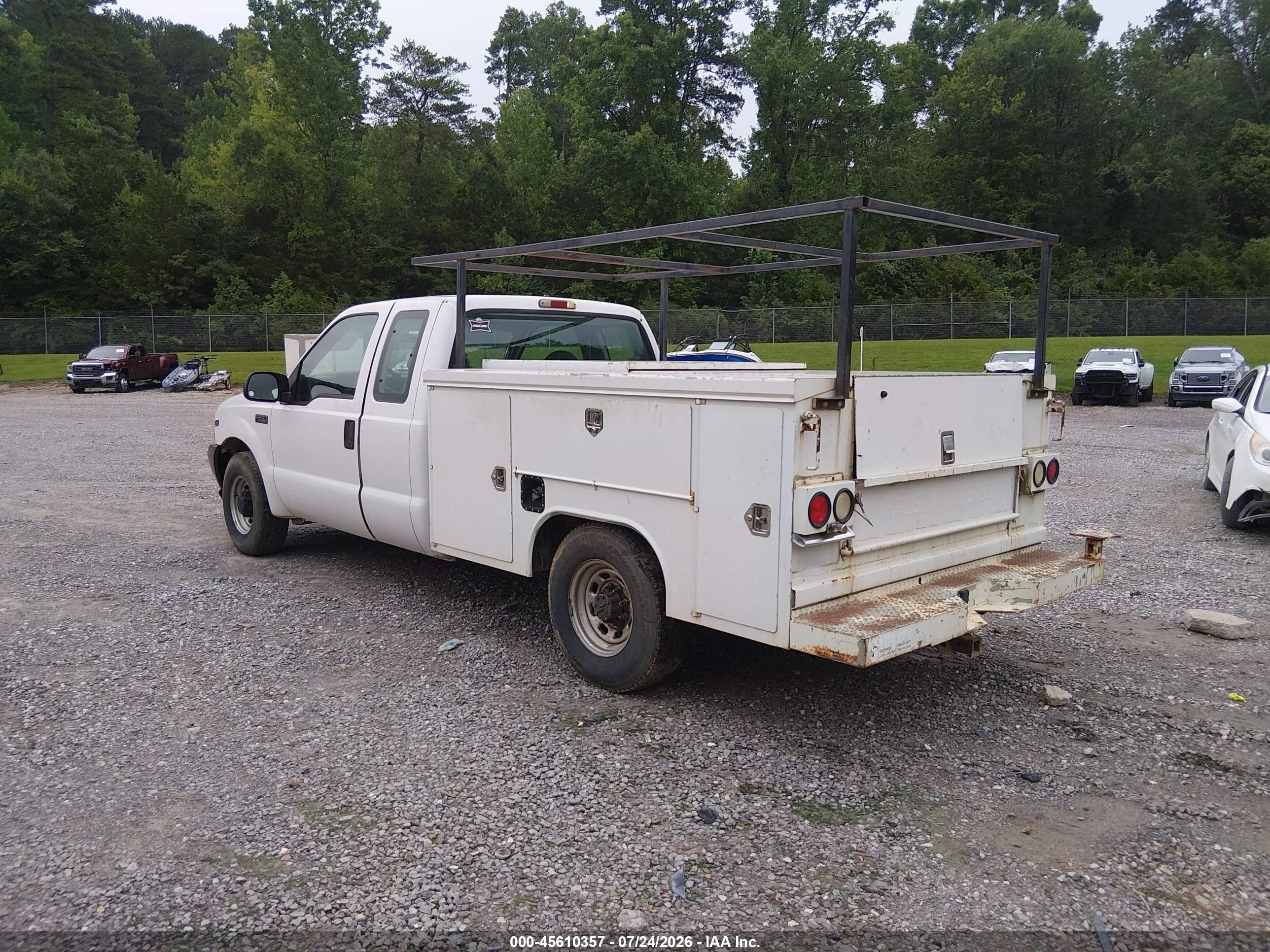 2000 Ford F-250 Lariat/xl/xlt White vin: 1FTNX20S0YEE25750