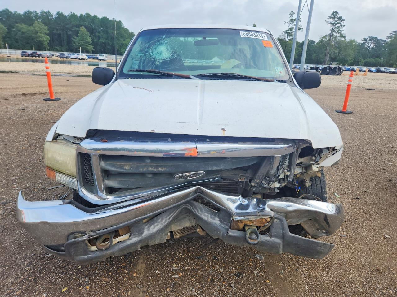 2000 Ford F250 Super Duty White vin: 1FTNX20S2YEA83976