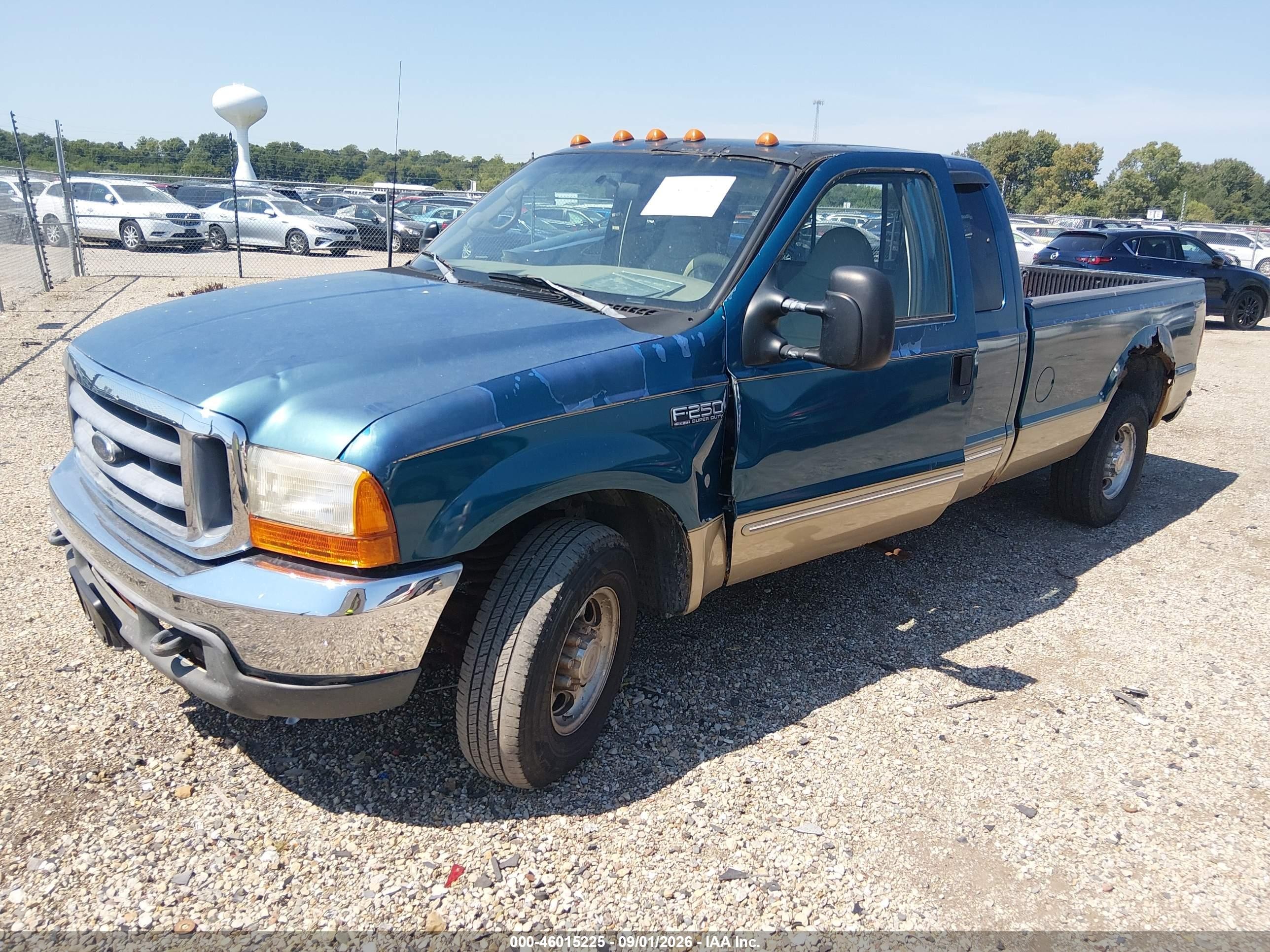 2000 Ford F-250   Blue vin: 1FTNX20S4YEB74490