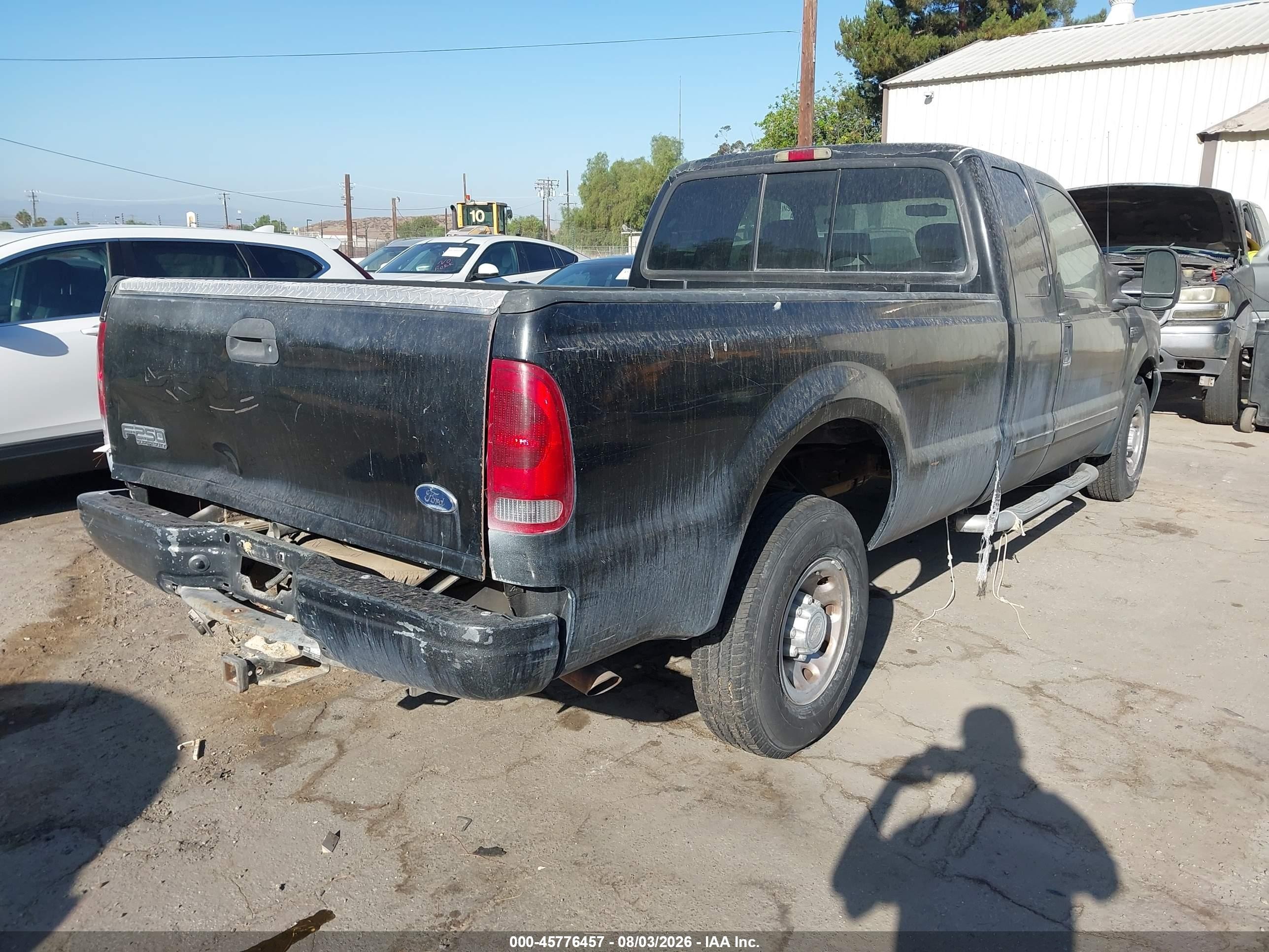 2001 Ford F-250 Lariat/xl/xlt Black vin: 1FTNX20S61ED61316