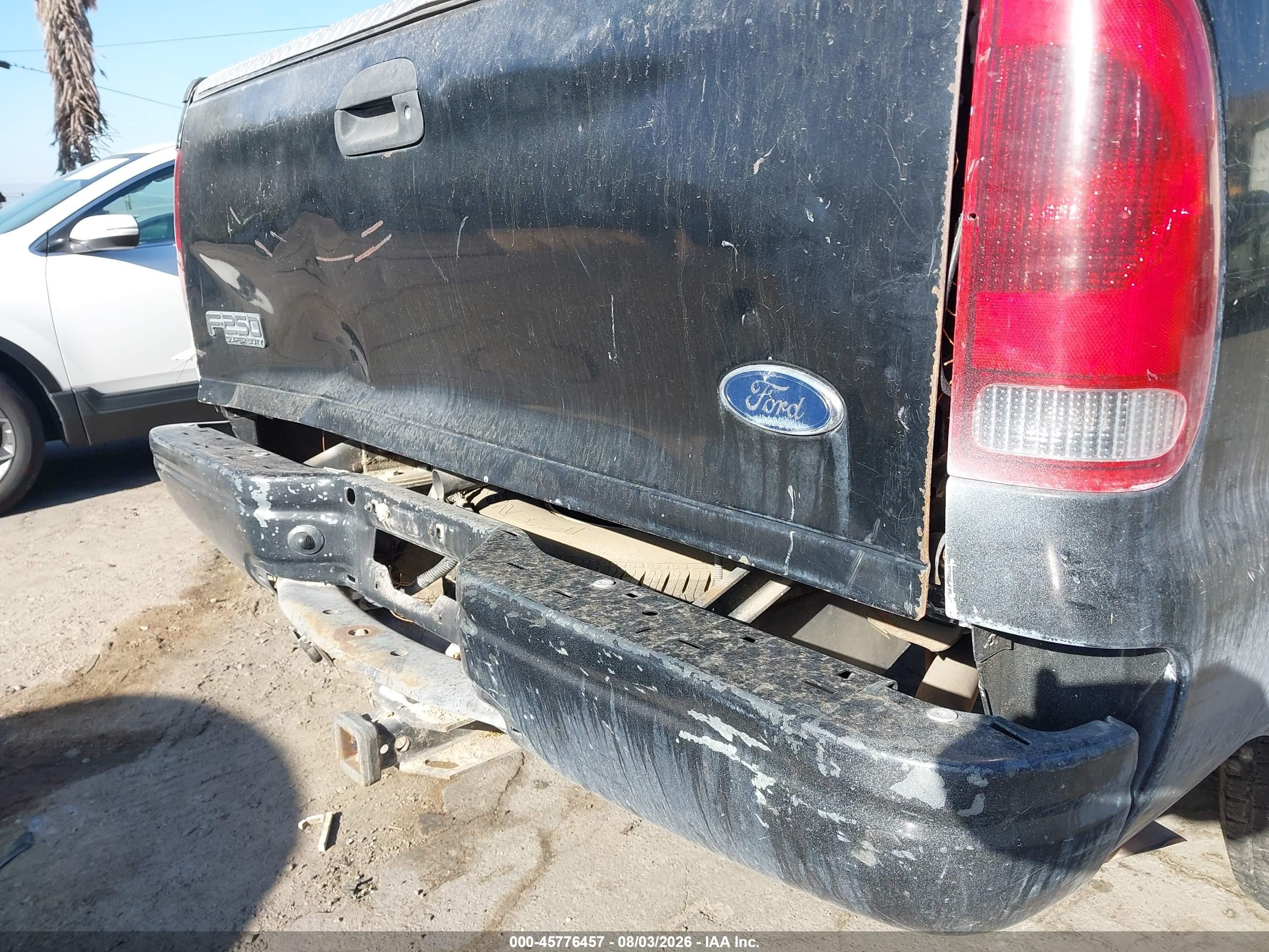 2001 Ford F-250 Lariat/xl/xlt Black vin: 1FTNX20S61ED61316