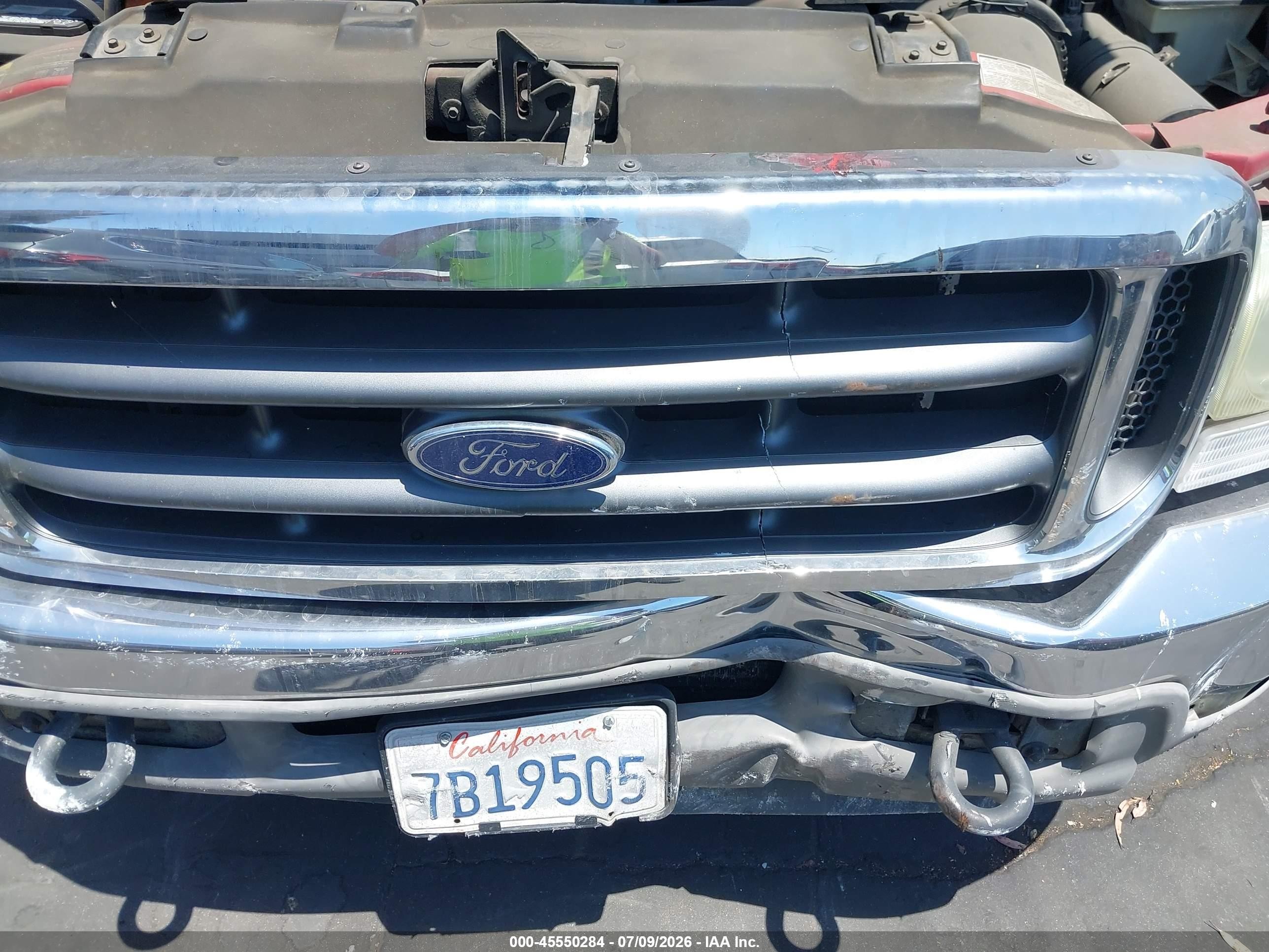 2003 Ford F-250 Lariat/xl/xlt Красный vin: 1FTNX20S63EA91099