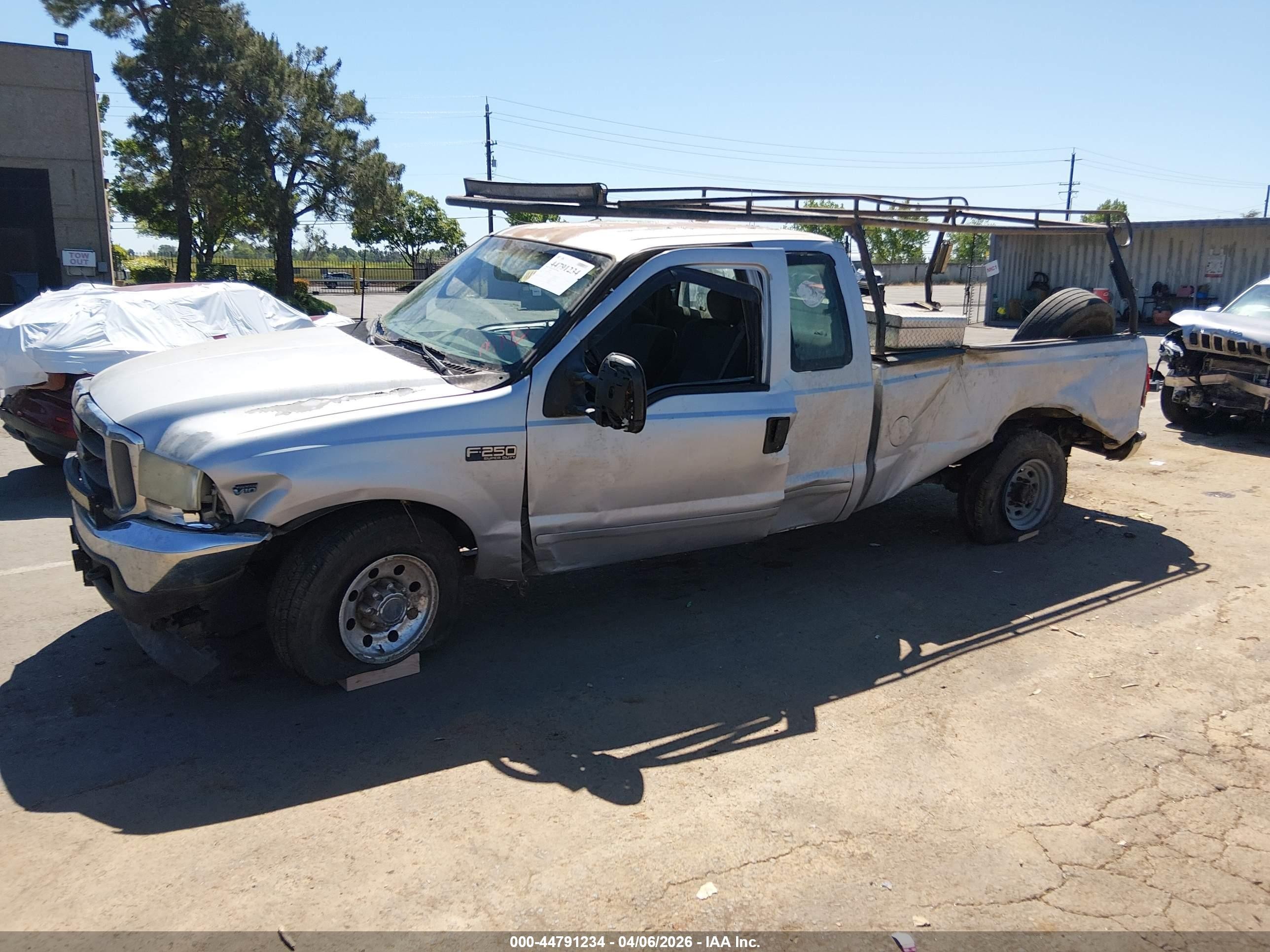 2003 Ford F-250 Lariat/xl/xlt Silver vin: 1FTNX20S63EB88402
