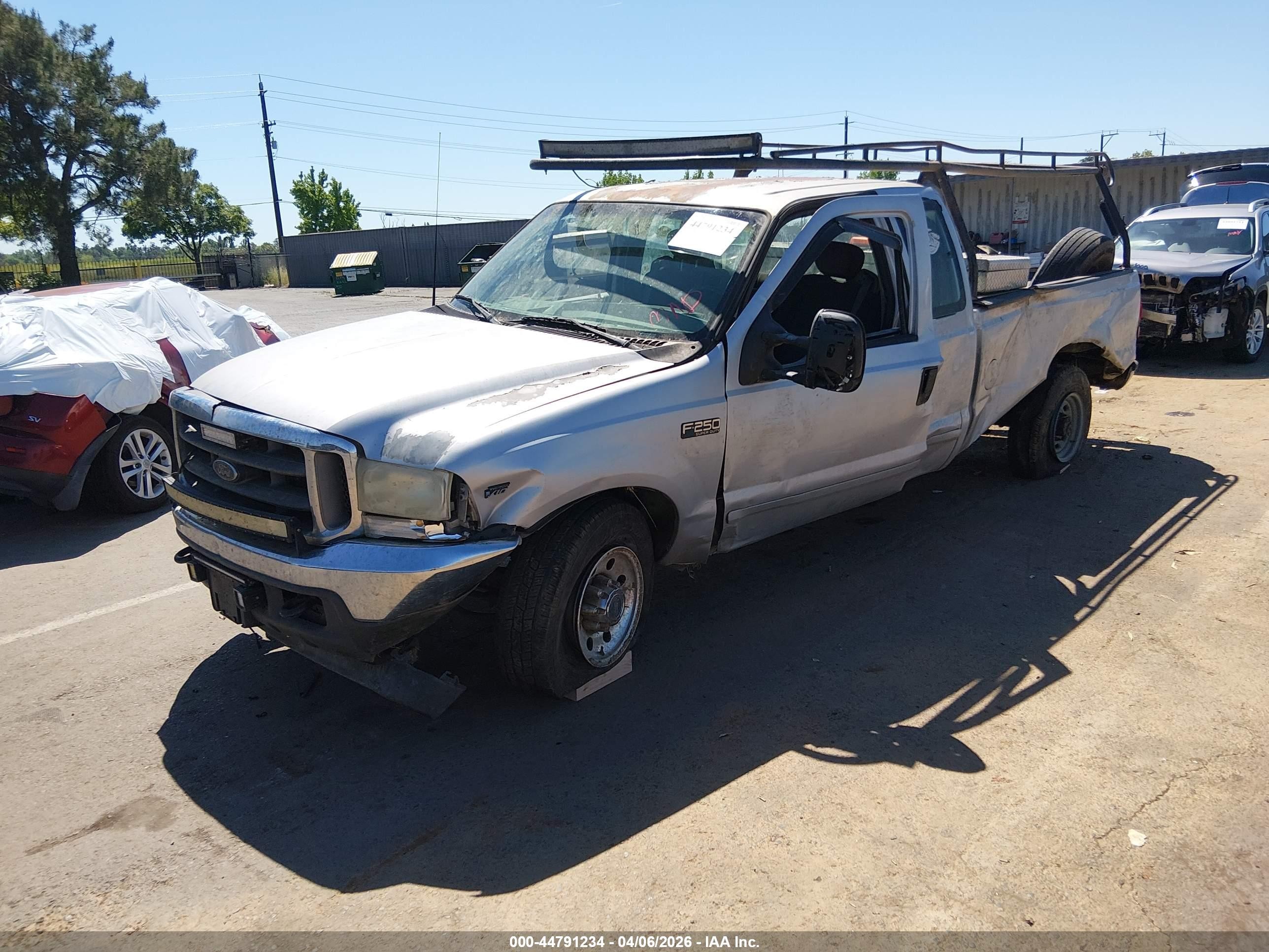 2003 Ford F-250 Lariat/xl/xlt Silver vin: 1FTNX20S63EB88402
