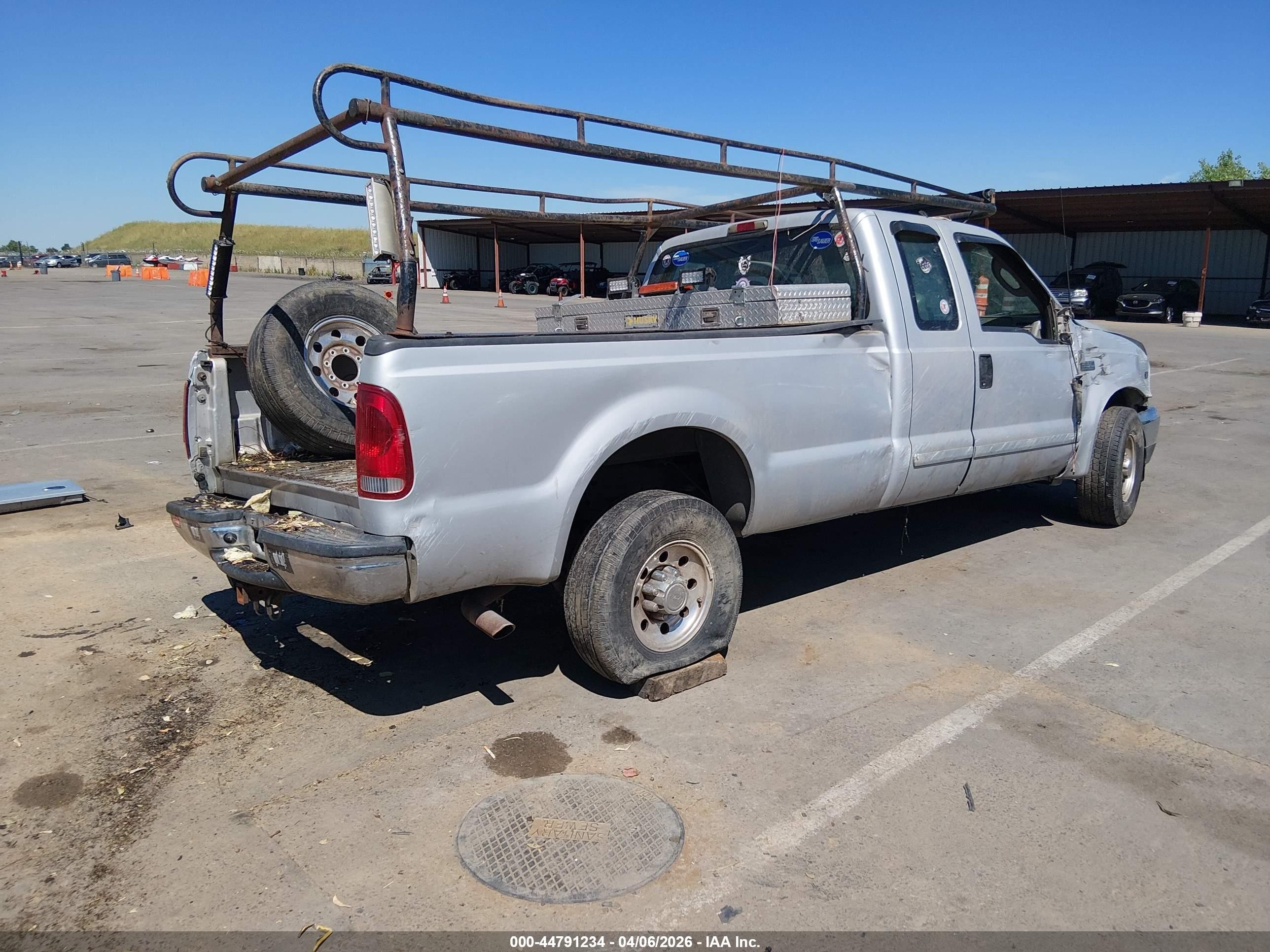 2003 Ford F-250 Lariat/xl/xlt Silver vin: 1FTNX20S63EB88402