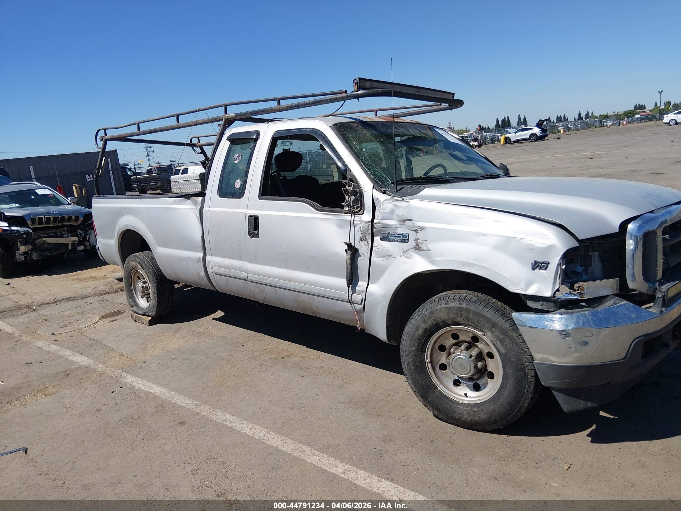 2003 Ford F-250 Lariat/xl/xlt Silver vin: 1FTNX20S63EB88402