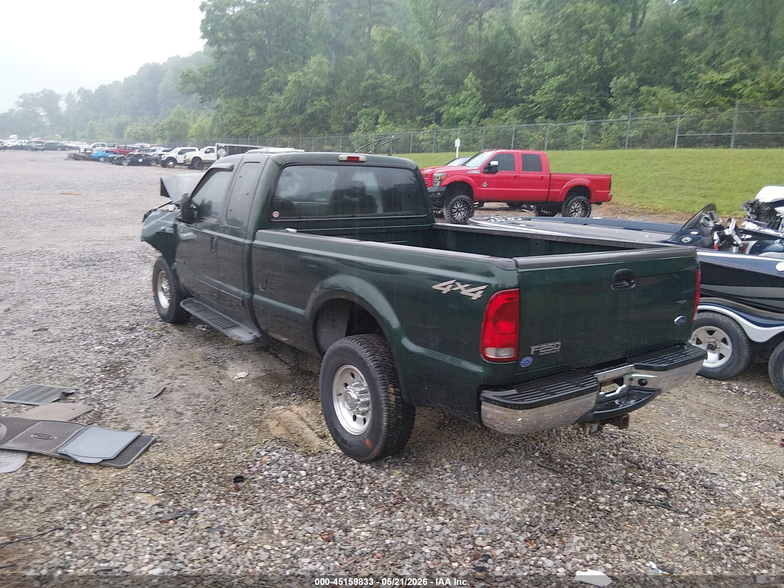 2002 Ford F-250 Lariat/xl/xlt Зеленый vin: 1FTNX21F02EA30217