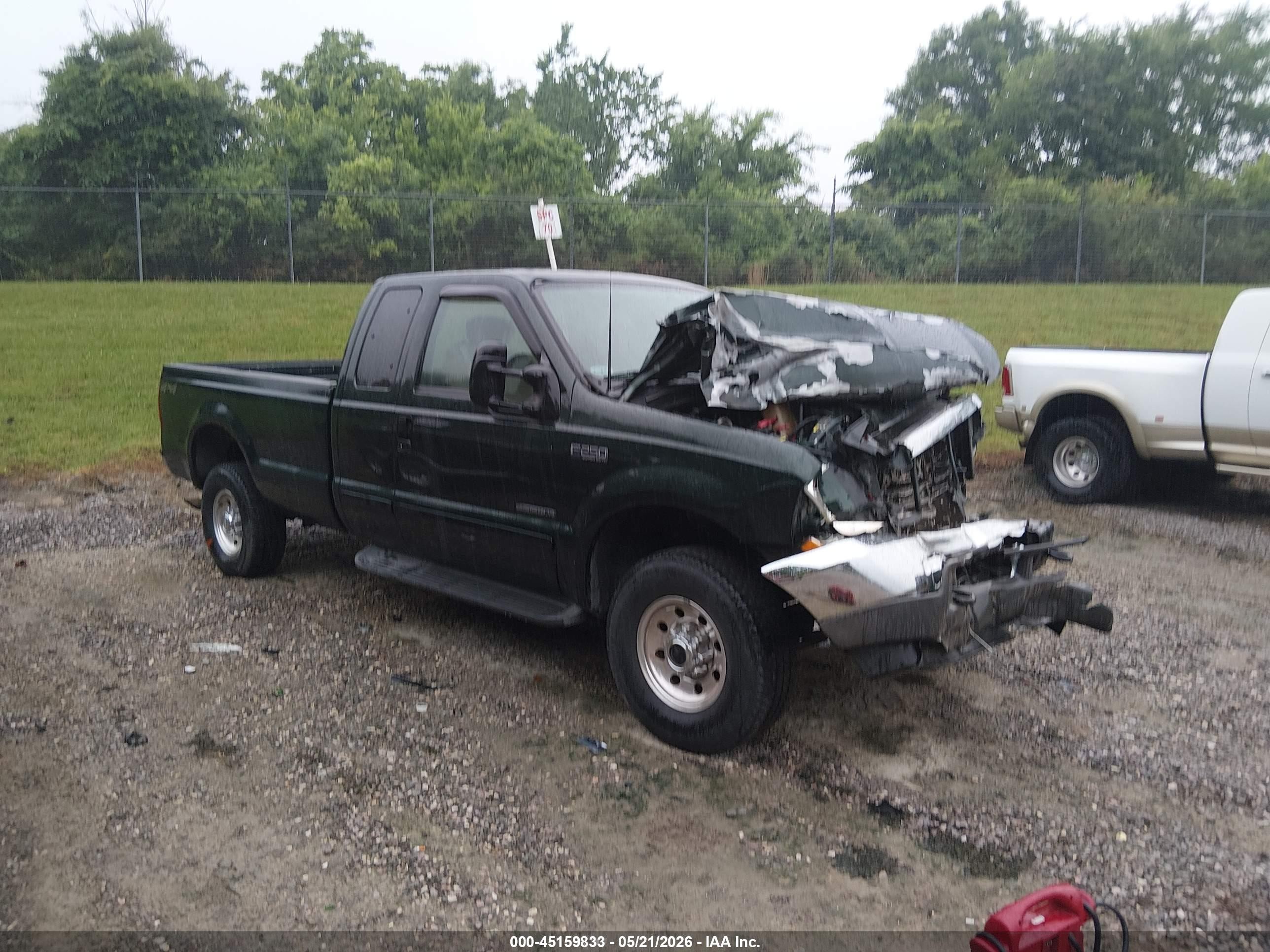 2002 Ford F-250 Lariat/xl/xlt Green vin: 1FTNX21F02EA30217