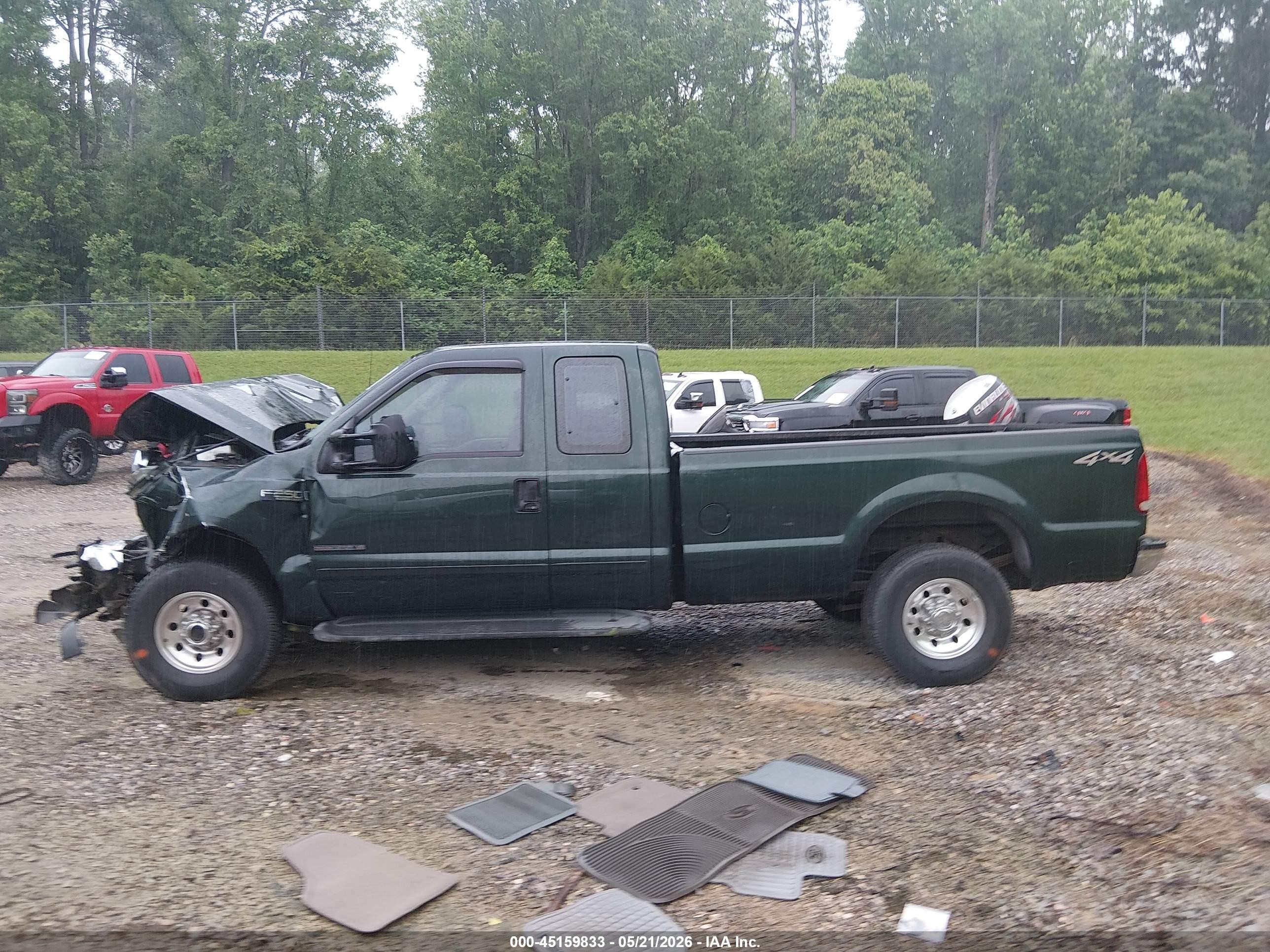2002 Ford F-250 Lariat/xl/xlt Зеленый vin: 1FTNX21F02EA30217