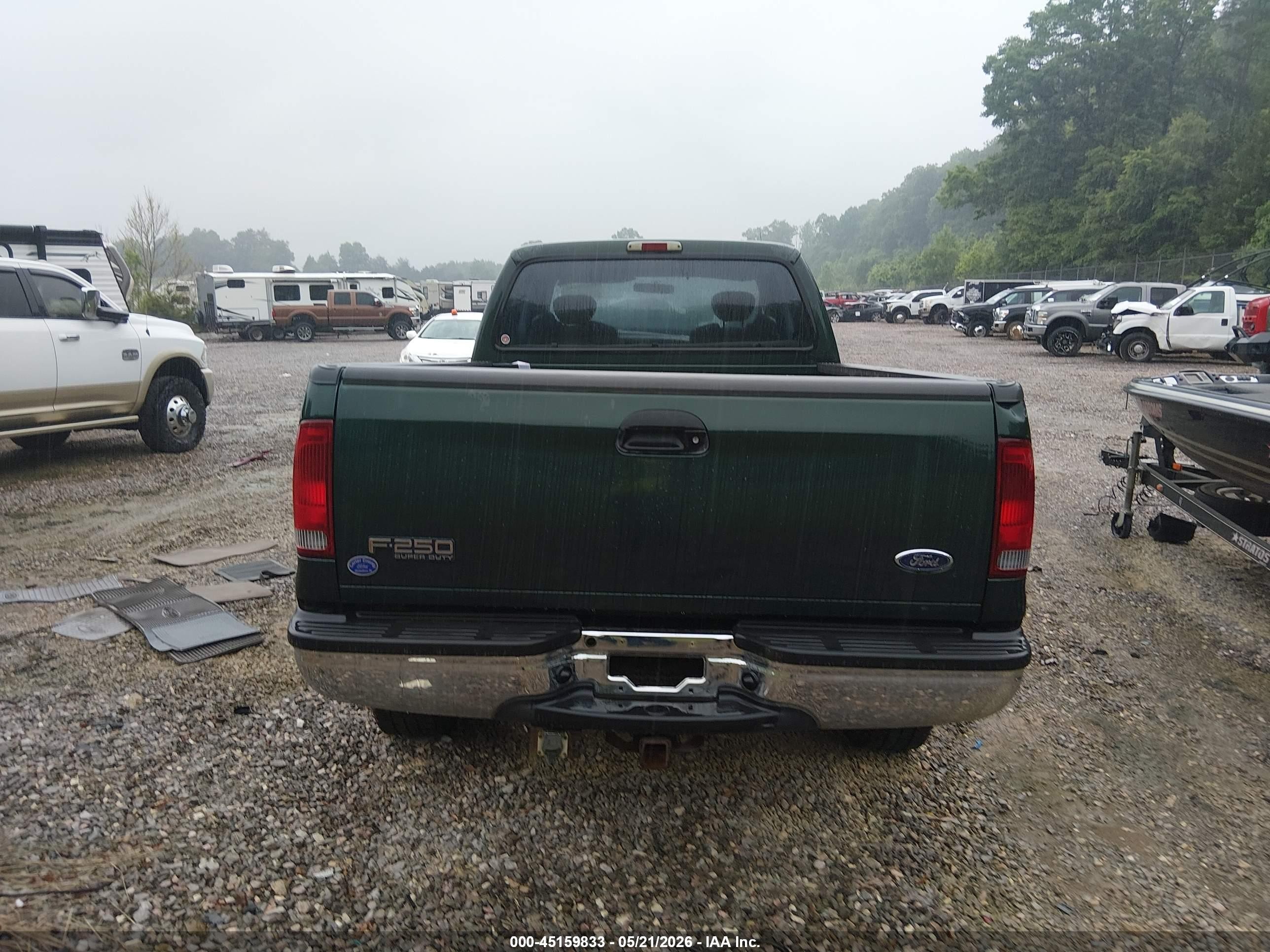 2002 Ford F-250 Lariat/xl/xlt Зеленый vin: 1FTNX21F02EA30217