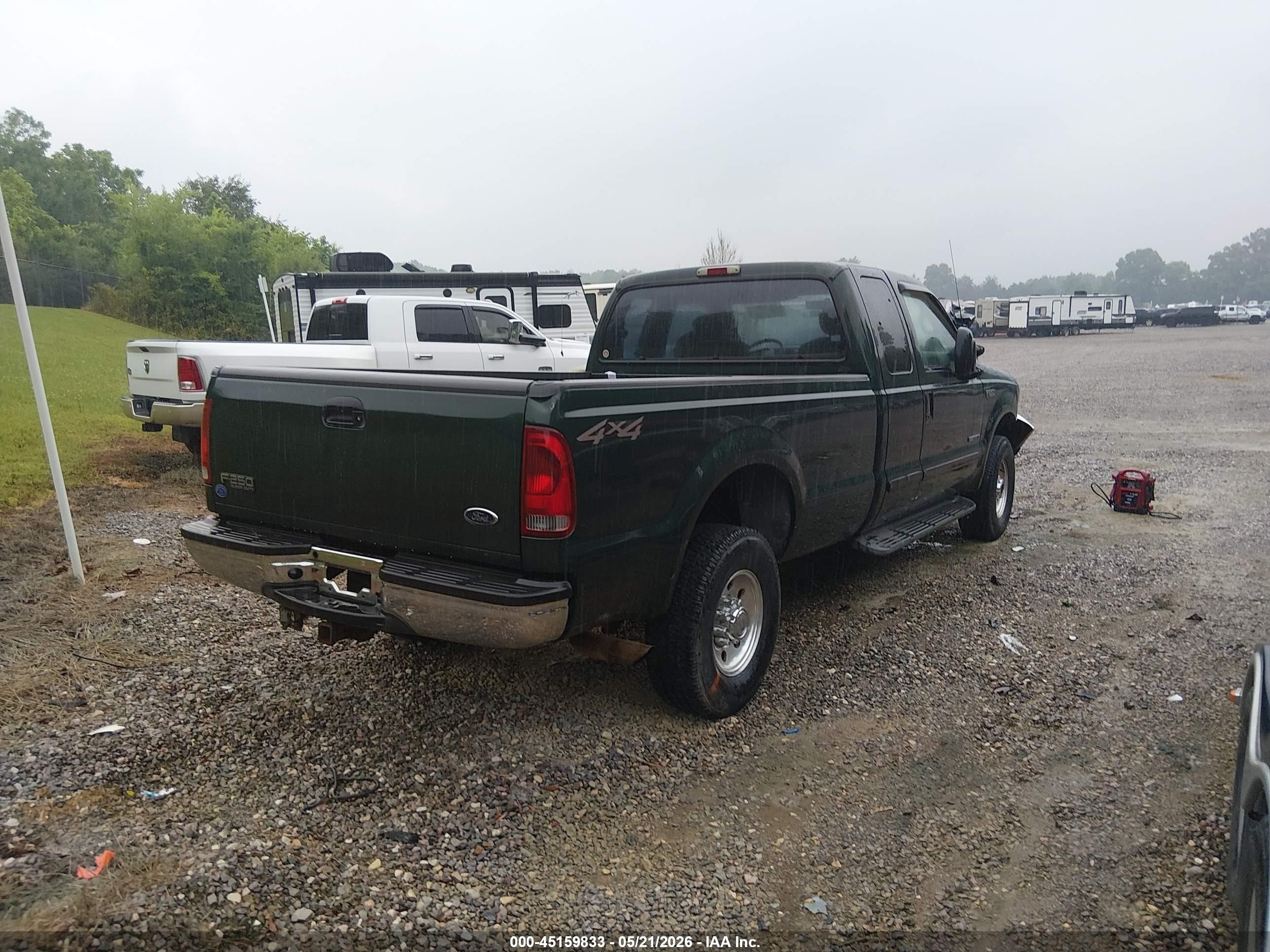 2002 Ford F-250 Lariat/xl/xlt Зеленый vin: 1FTNX21F02EA30217
