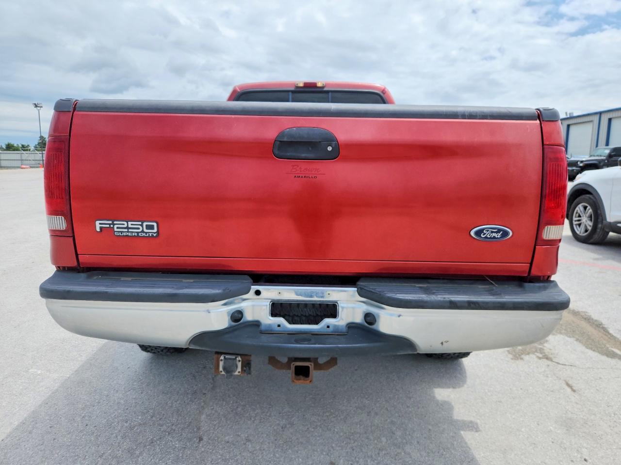 2002 Ford F250 Super Duty Red vin: 1FTNX21F02EB75452