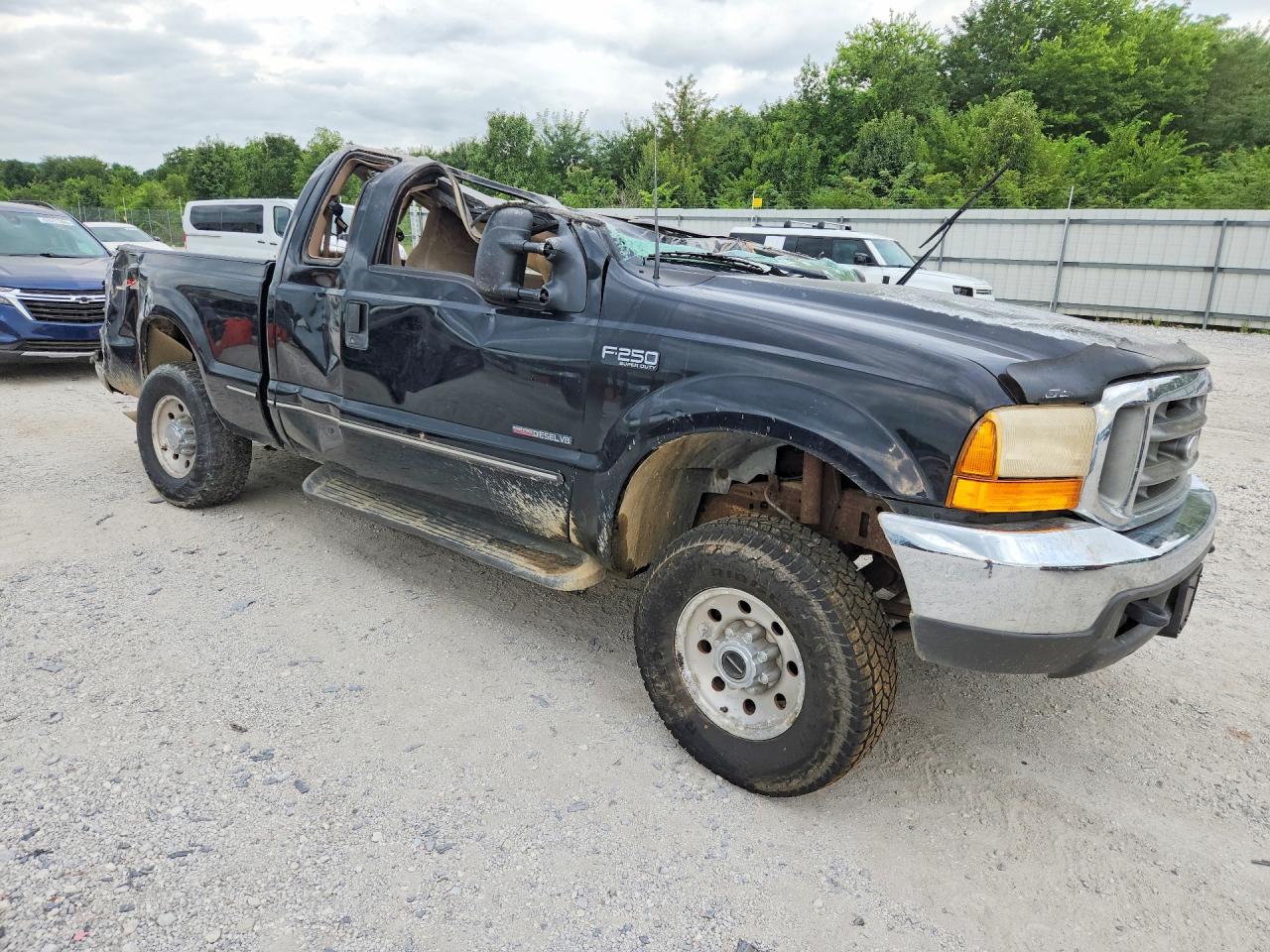 1999 Ford F250 Super Duty Black vin: 1FTNX21F0XED39452